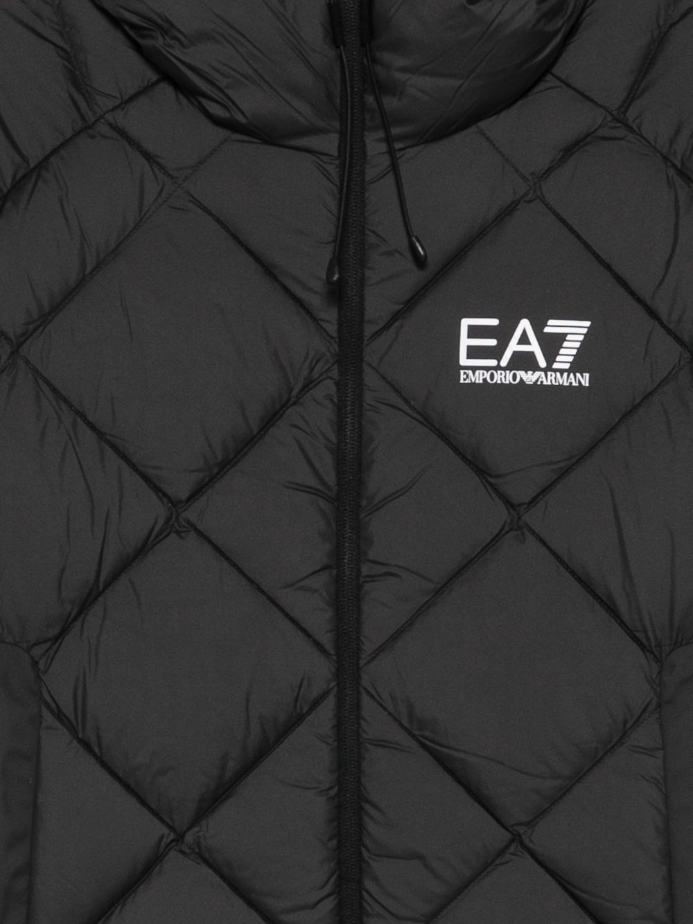 EA7 Quilted Hooded Jacket for Men