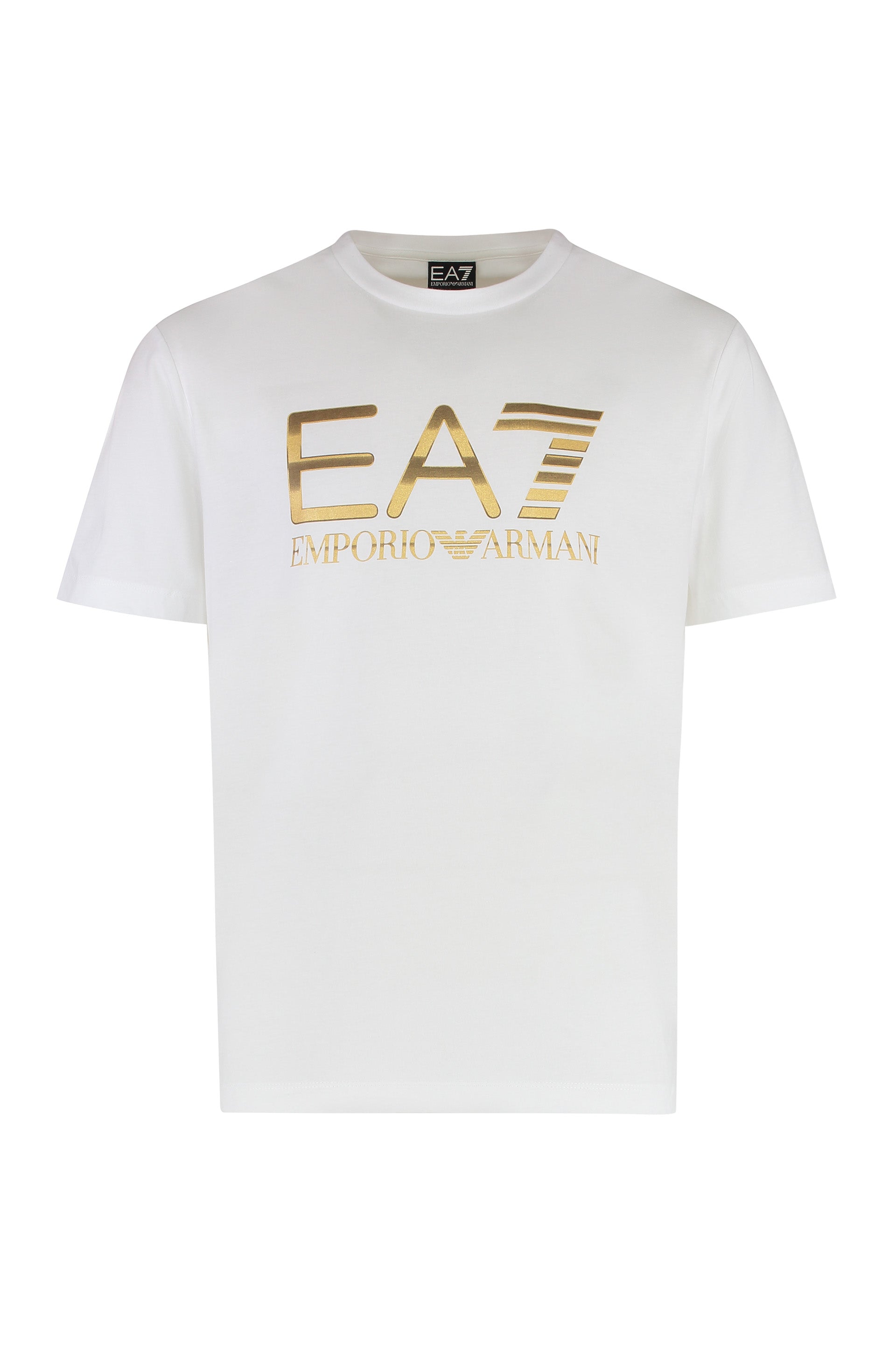 EA7 Logo Cotton T-Shirt for Men