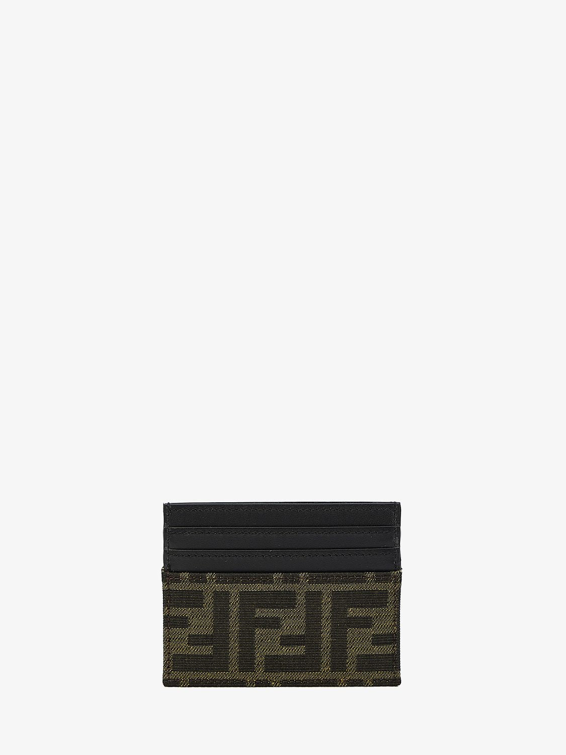 FENDI Jacquard Leather Card Holder - Mini