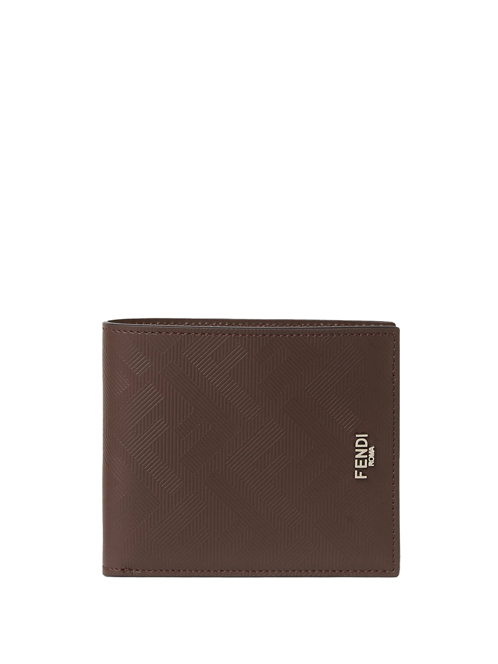 FENDI Leather Bi-Fold Mini Wallet