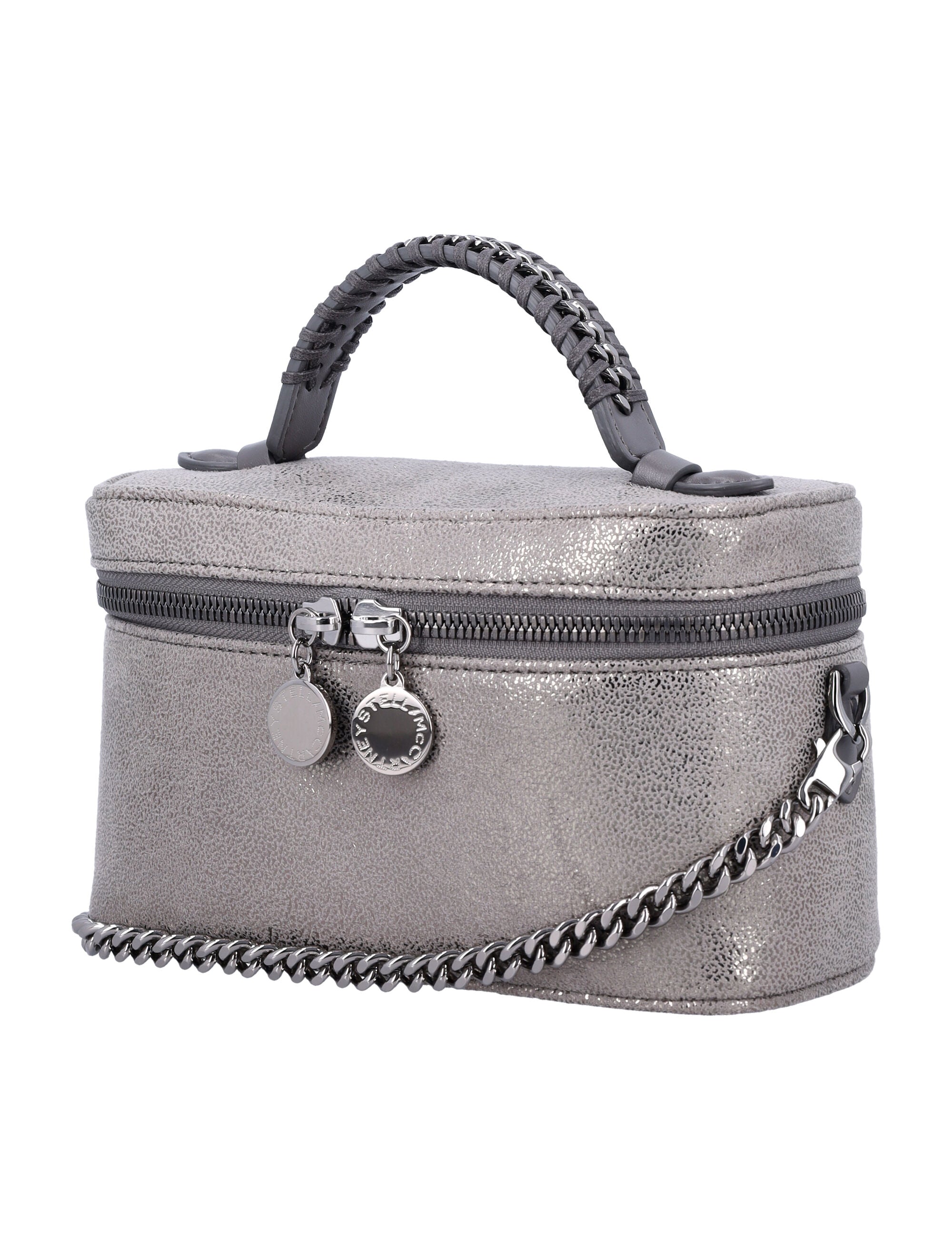 STELLA MCCARTNEY Braided Handle Handbag with Chain Strap