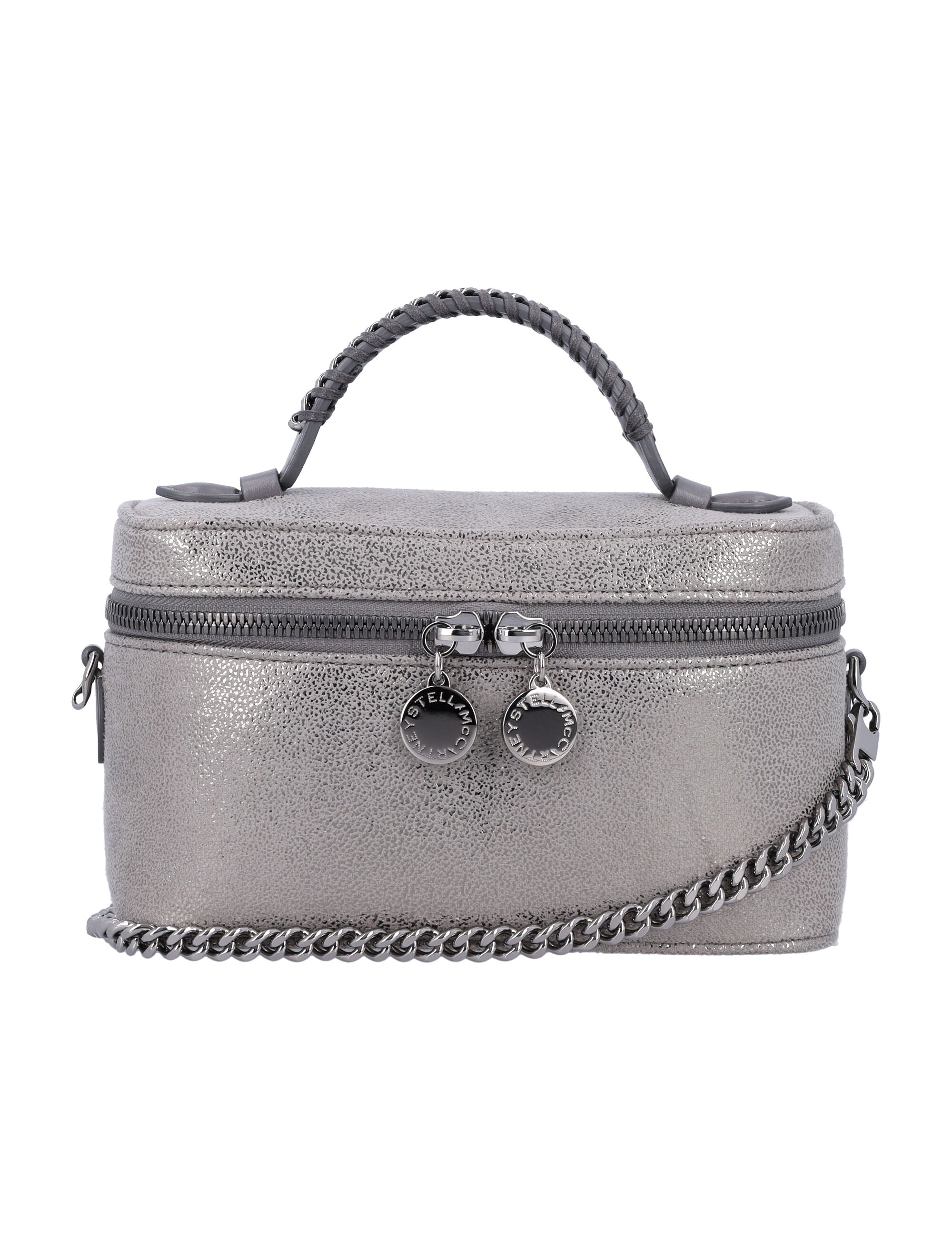 STELLA MCCARTNEY Braided Handle Handbag with Chain Strap