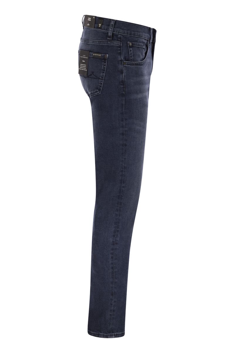 7 FOR ALL MANKIND Slimmy Tapered Medium-Waisted Jeans