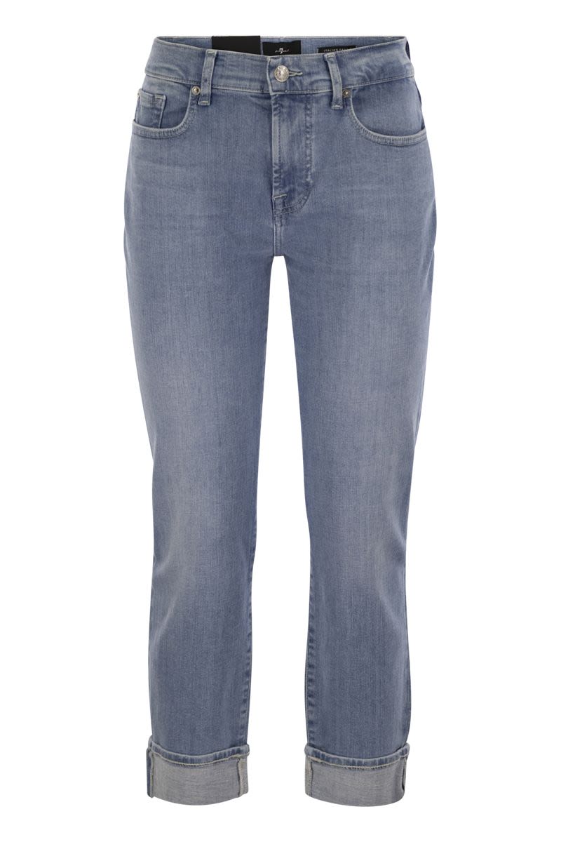 7 FOR ALL MANKIND Relaxed Skinny Groovy Medium Waist Boyfriend Jeans