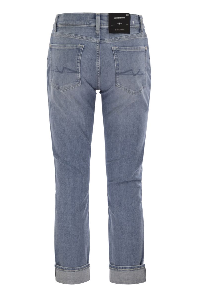 7 FOR ALL MANKIND Relaxed Skinny Groovy Medium Waist Boyfriend Jeans