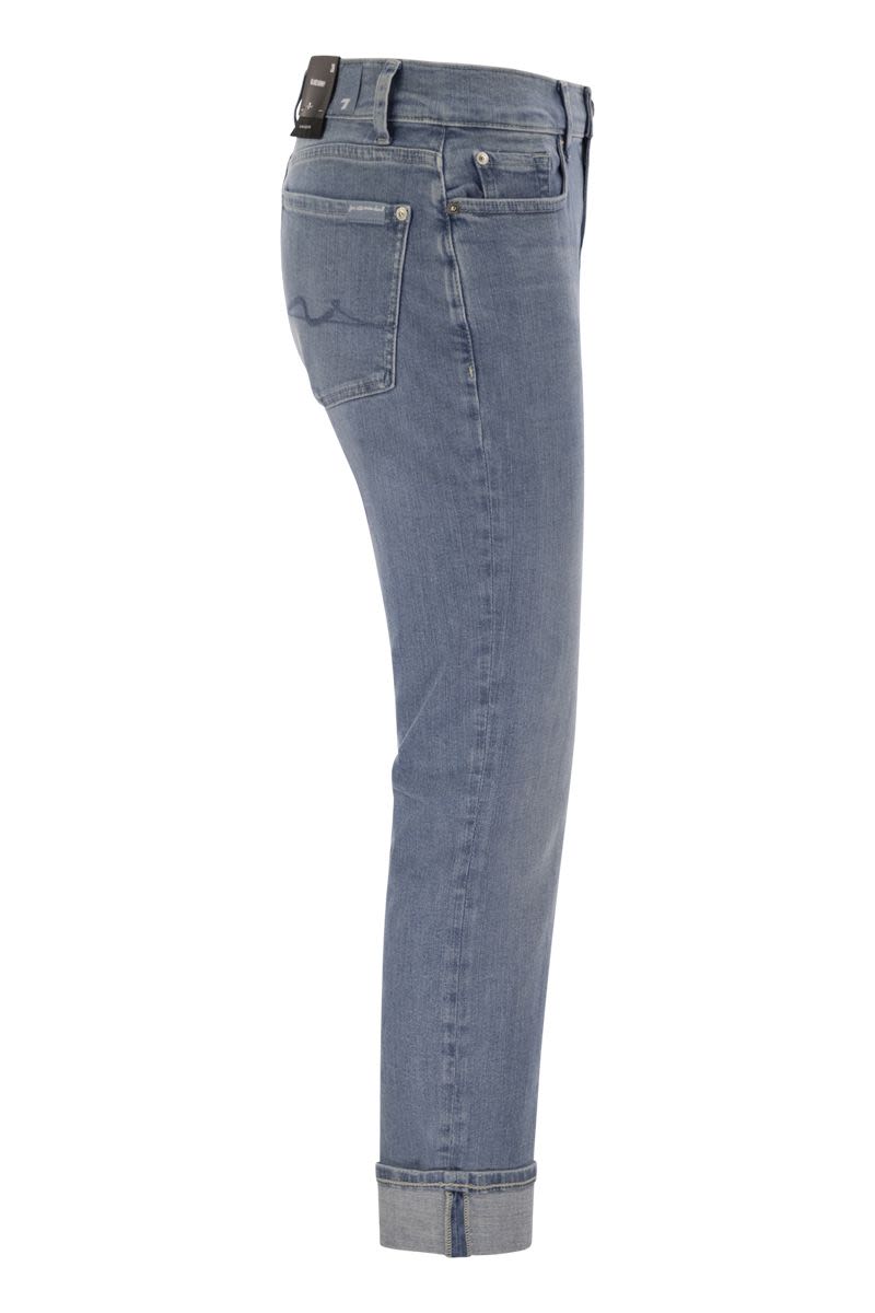 7 FOR ALL MANKIND Relaxed Skinny Groovy Medium Waist Boyfriend Jeans