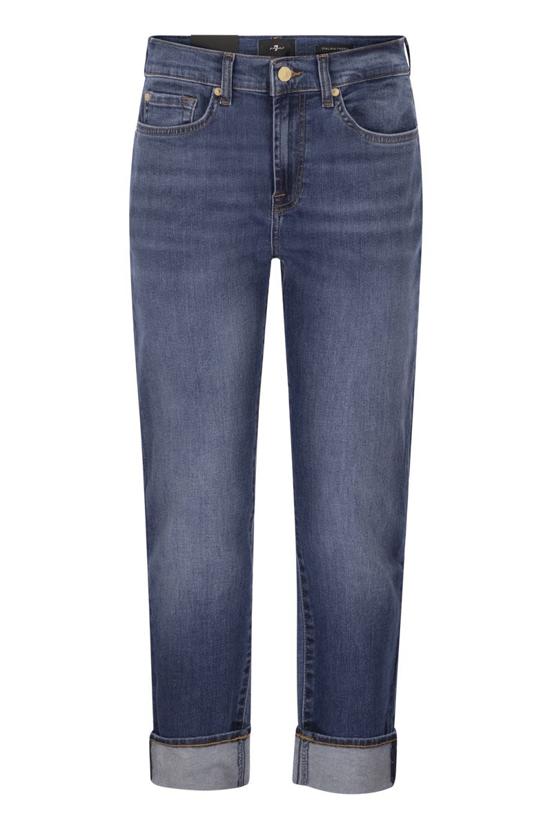 7 FOR ALL MANKIND Relaxed Skinny Mid-Rise Boyfriend Jeans - Everyday Essential