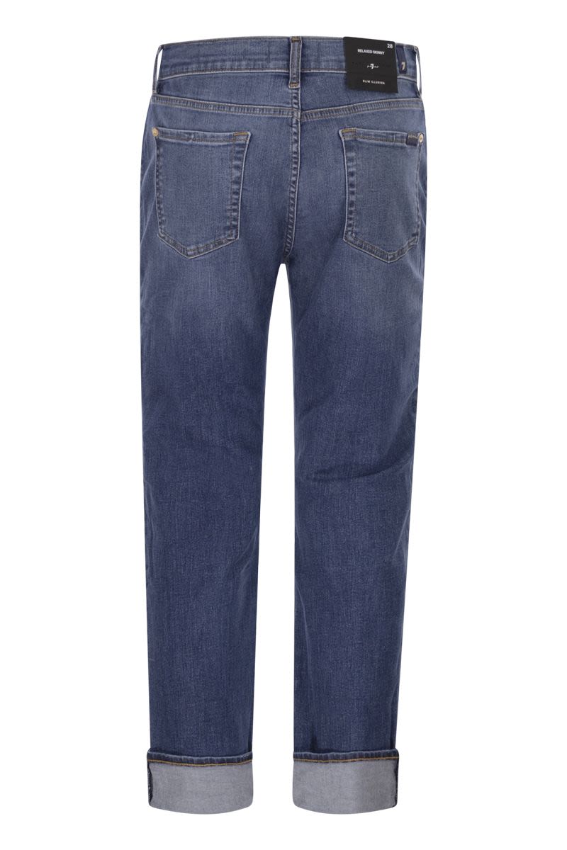 7 FOR ALL MANKIND Relaxed Skinny Mid-Rise Boyfriend Jeans - Everyday Essential