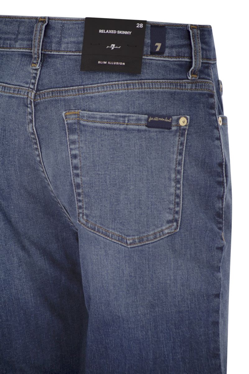 7 FOR ALL MANKIND Relaxed Skinny Mid-Rise Boyfriend Jeans - Everyday Essential