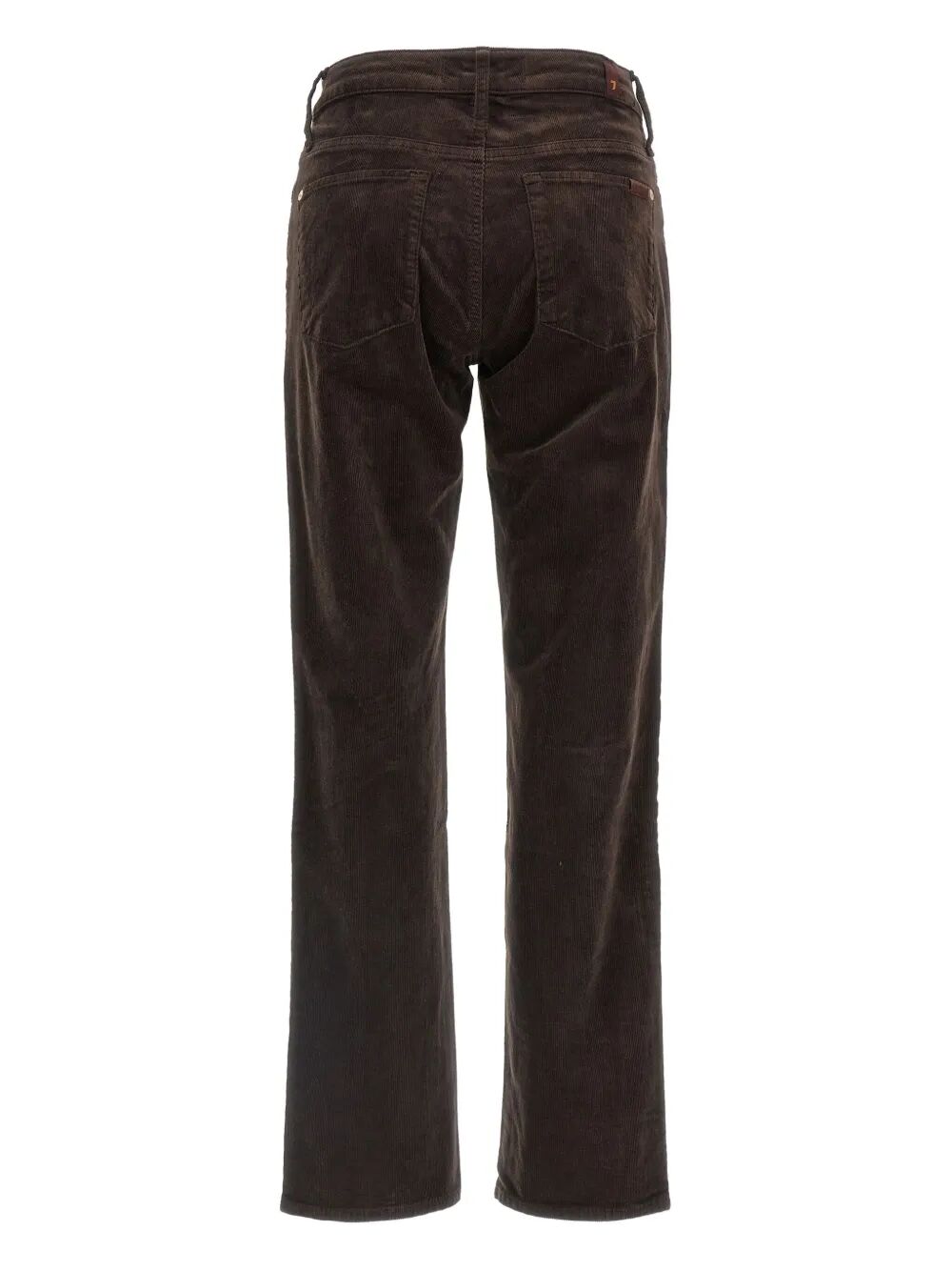 7 FOR ALL MANKIND Straight-Leg Corduroy Trousers with Five Pockets for Women