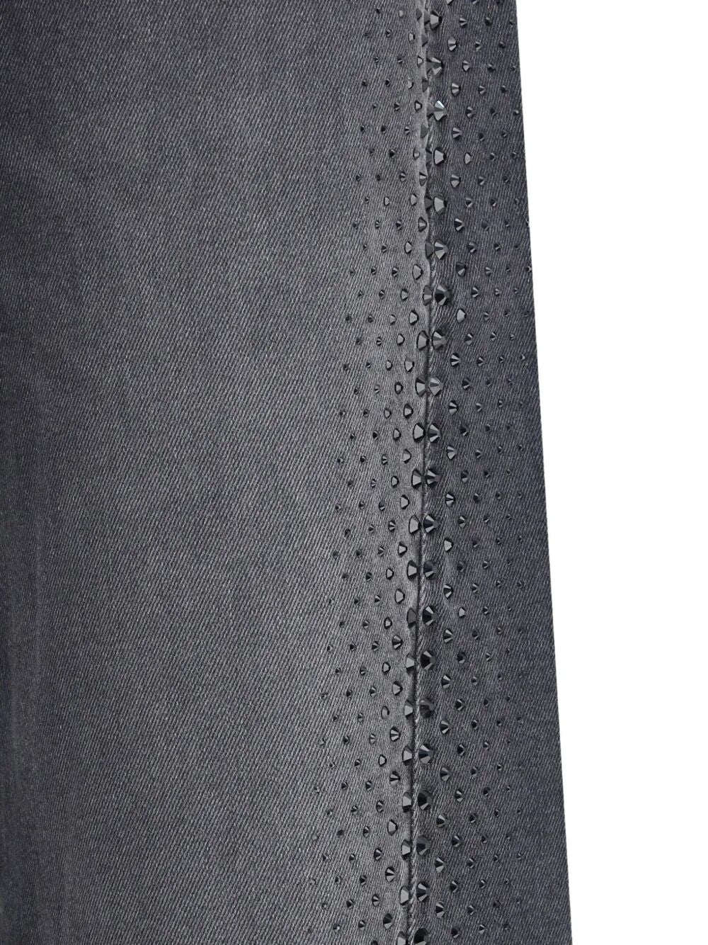 7 FOR ALL MANKIND Embellished Twisted Lotta Wide Leg Jeans