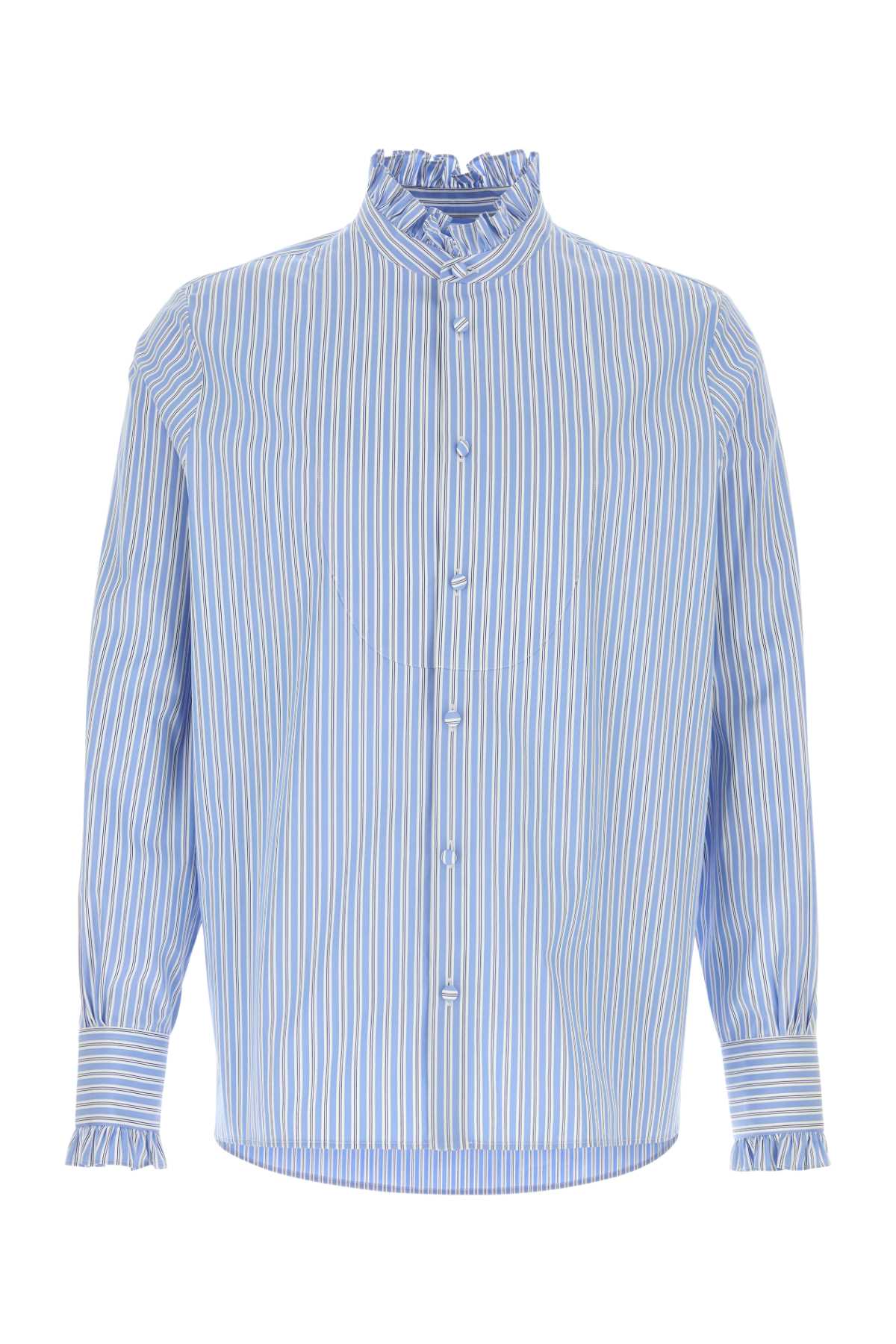 VALENTINO GARAVANI Embroidered Poplin Shirt for Men - FW25