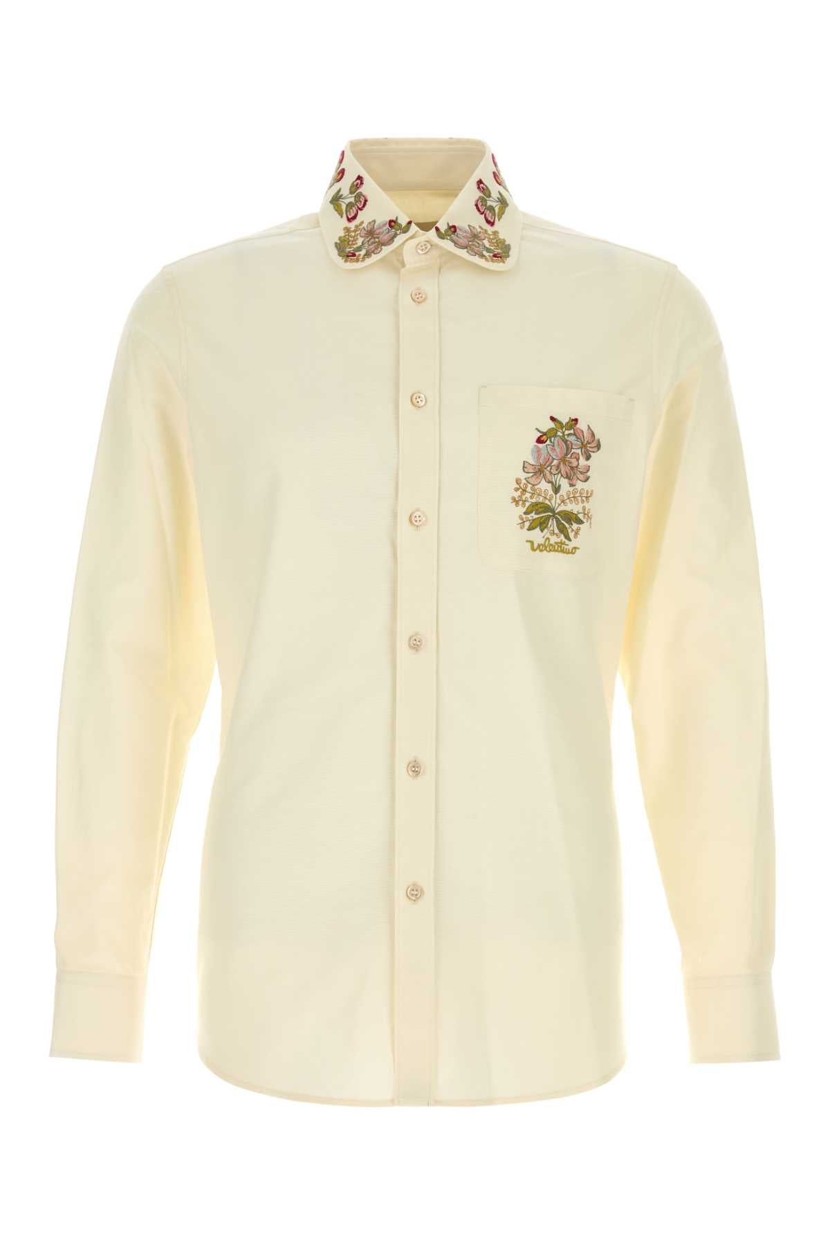 VALENTINO GARAVANI Cream Oxford Shirt for Men