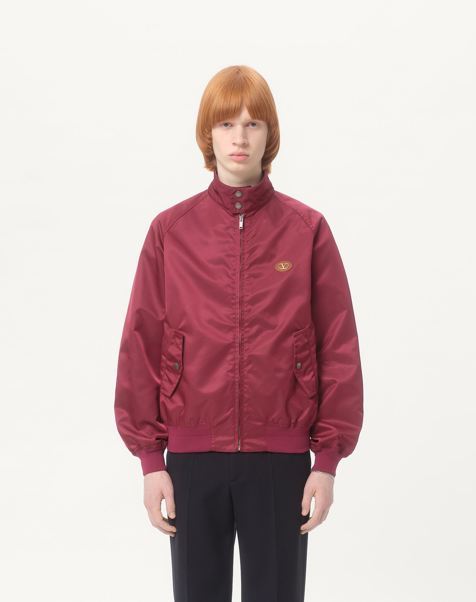 VALENTINO GARAVANI Regular Fit Blouson with VLogo Patch - Size 48