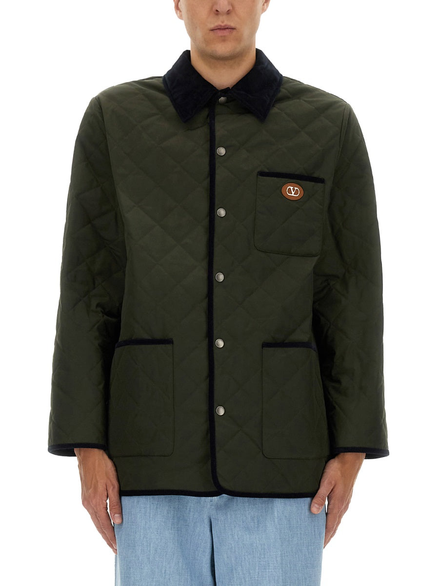 VALENTINO Military-Inspired Sports Jacket for Men - FW25