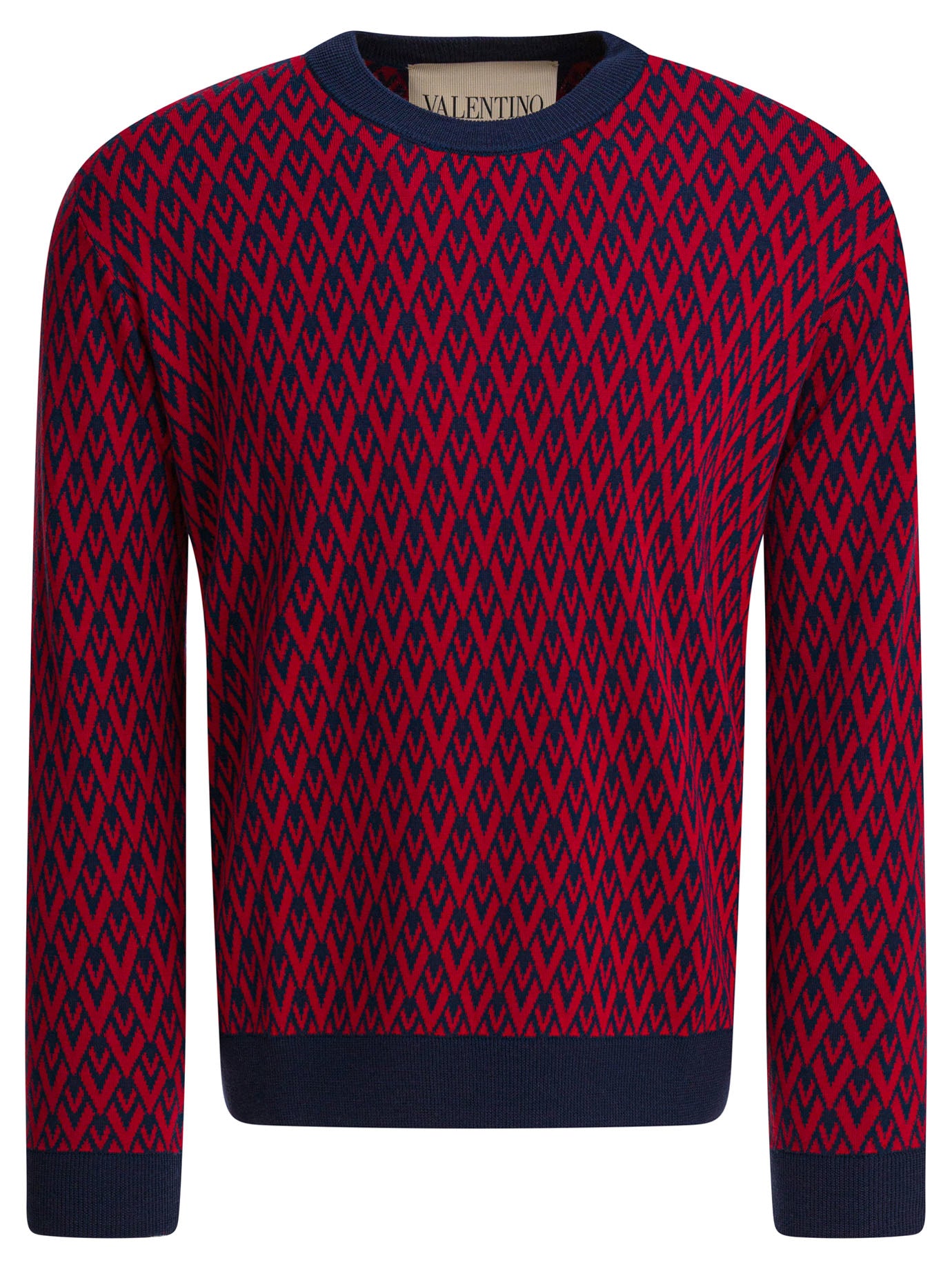 VALENTINO Men's Virgin Wool Knit Pullover