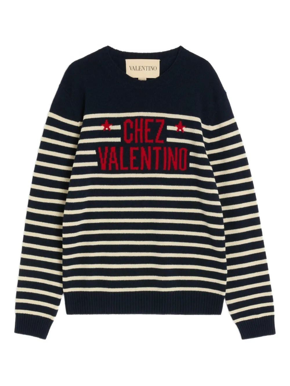 VALENTINO Classic Men's Virgin Wool Sweater