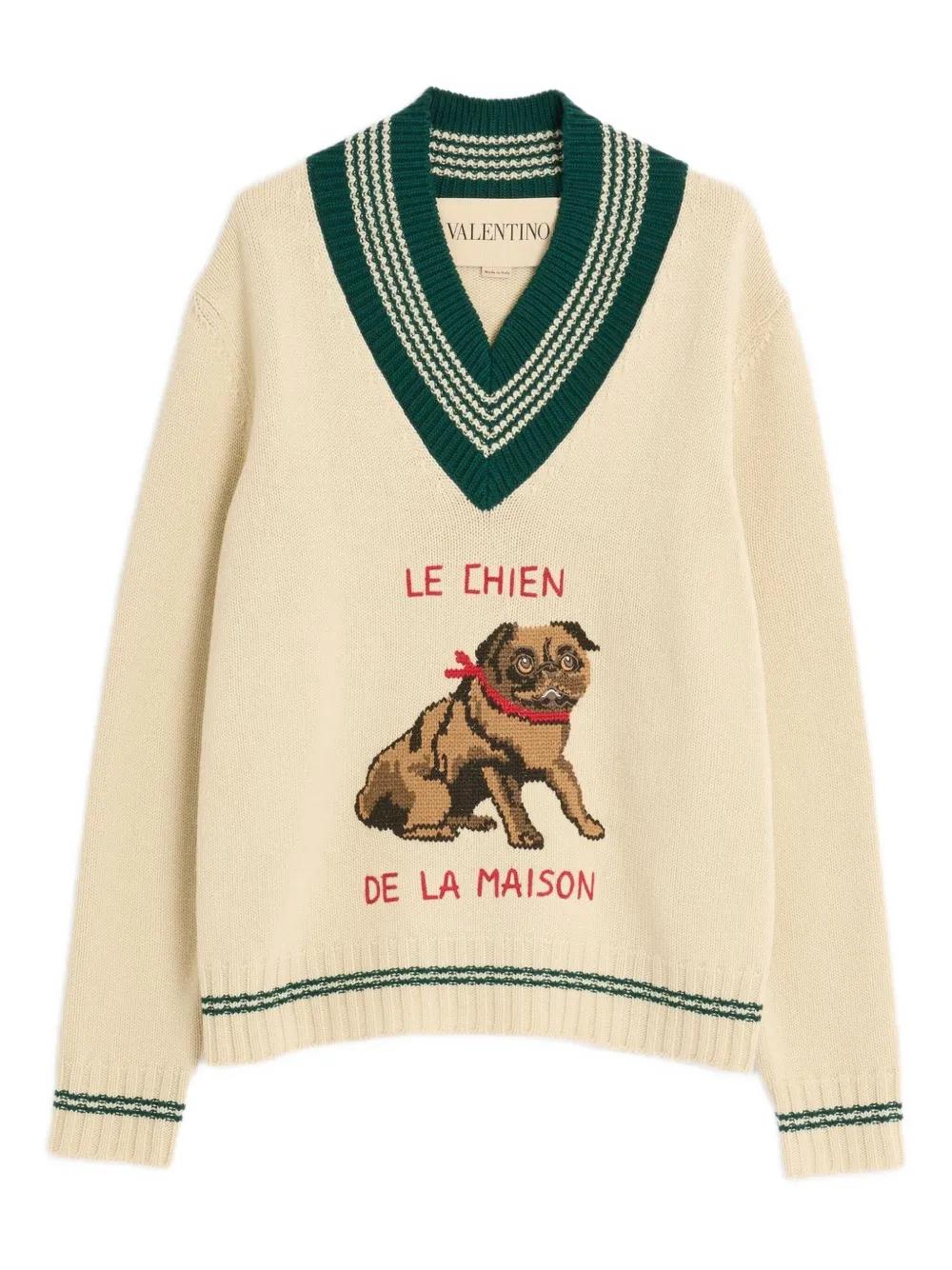 VALENTINO Men's Fashionable Wool Sweater