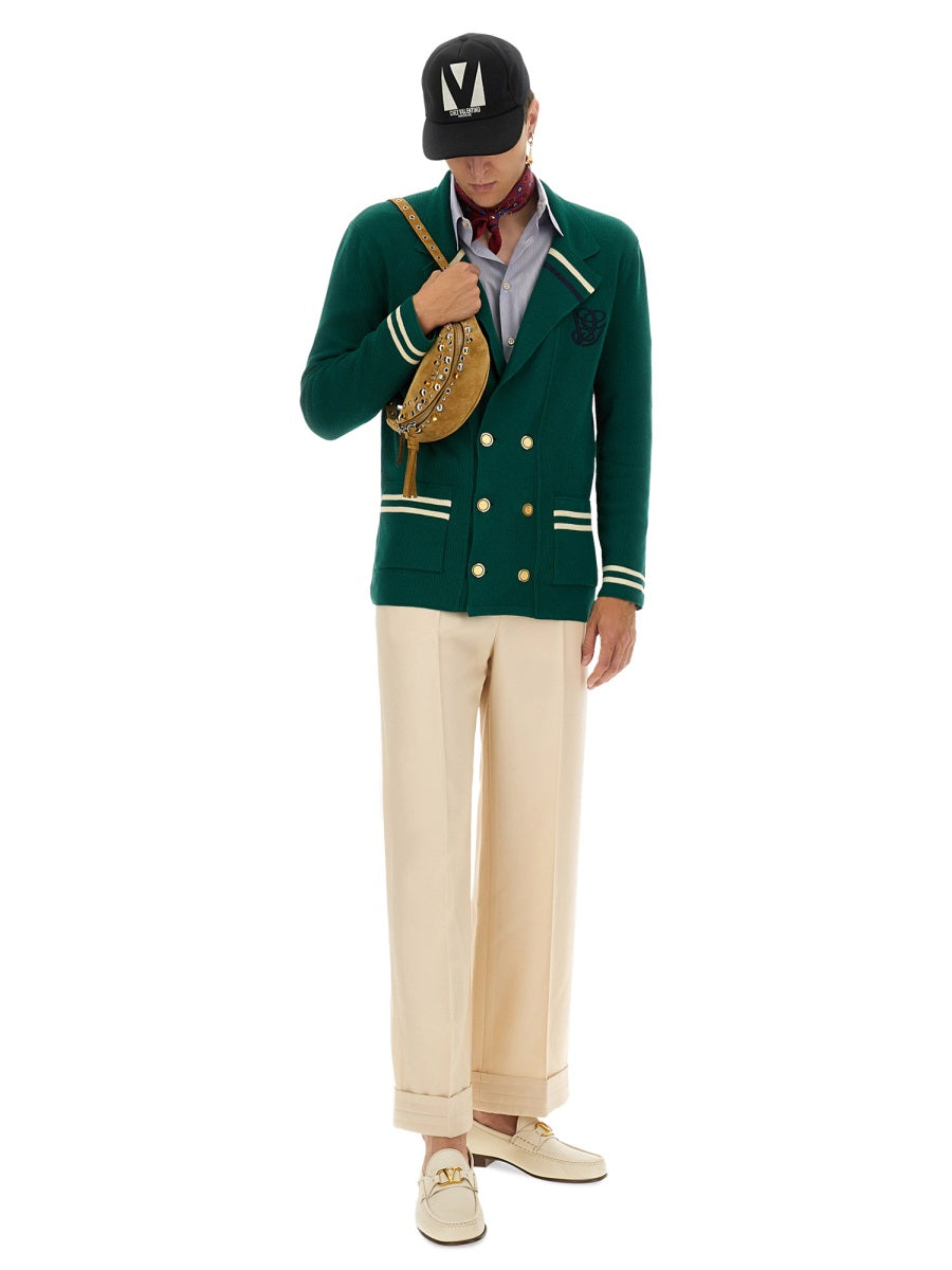 VALENTINO Cotton Wool Sweater for Men - FW25 Collection