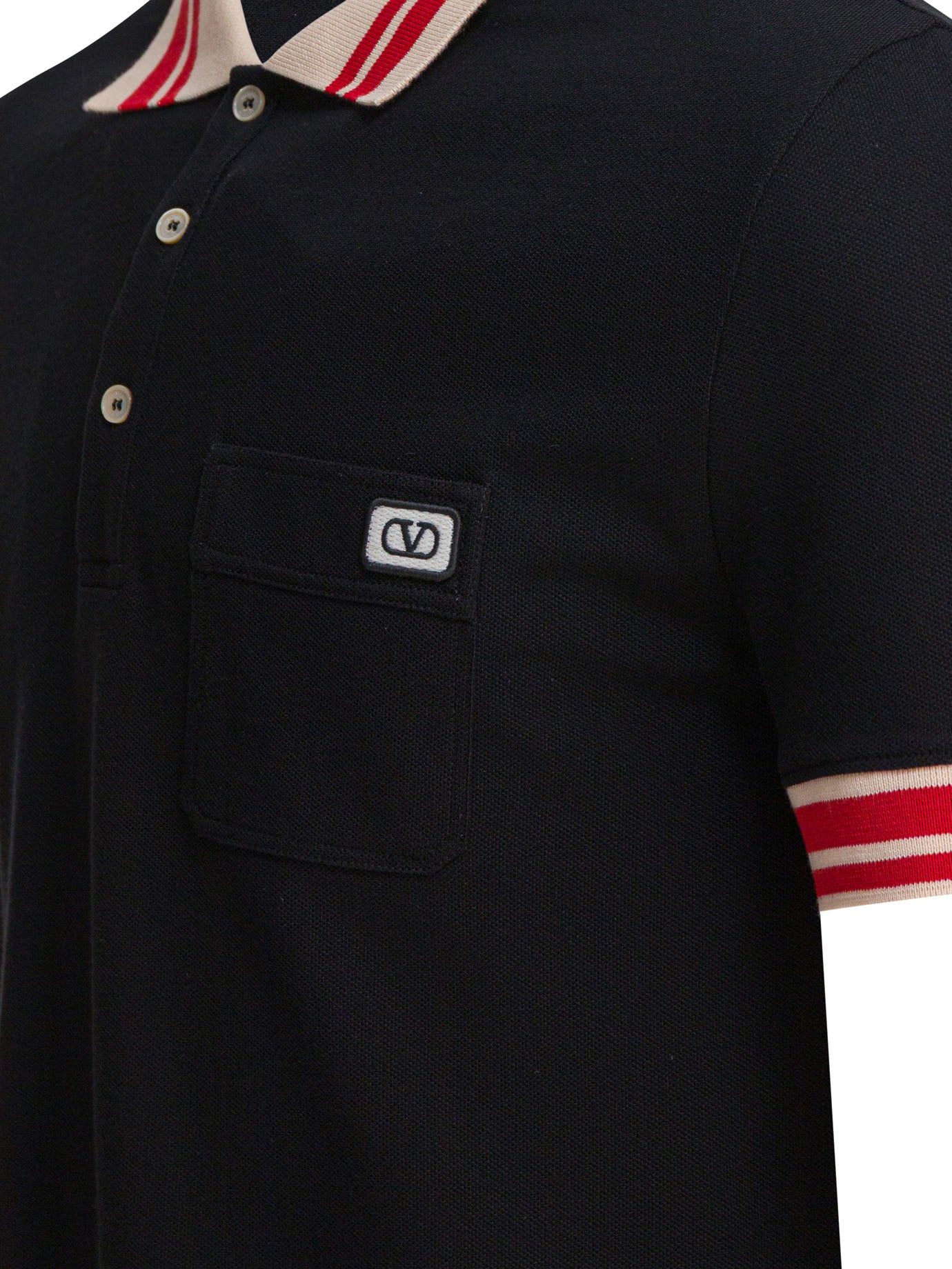 VALENTINO Premium Cotton Polo Shirt for Men - FW25 Collection