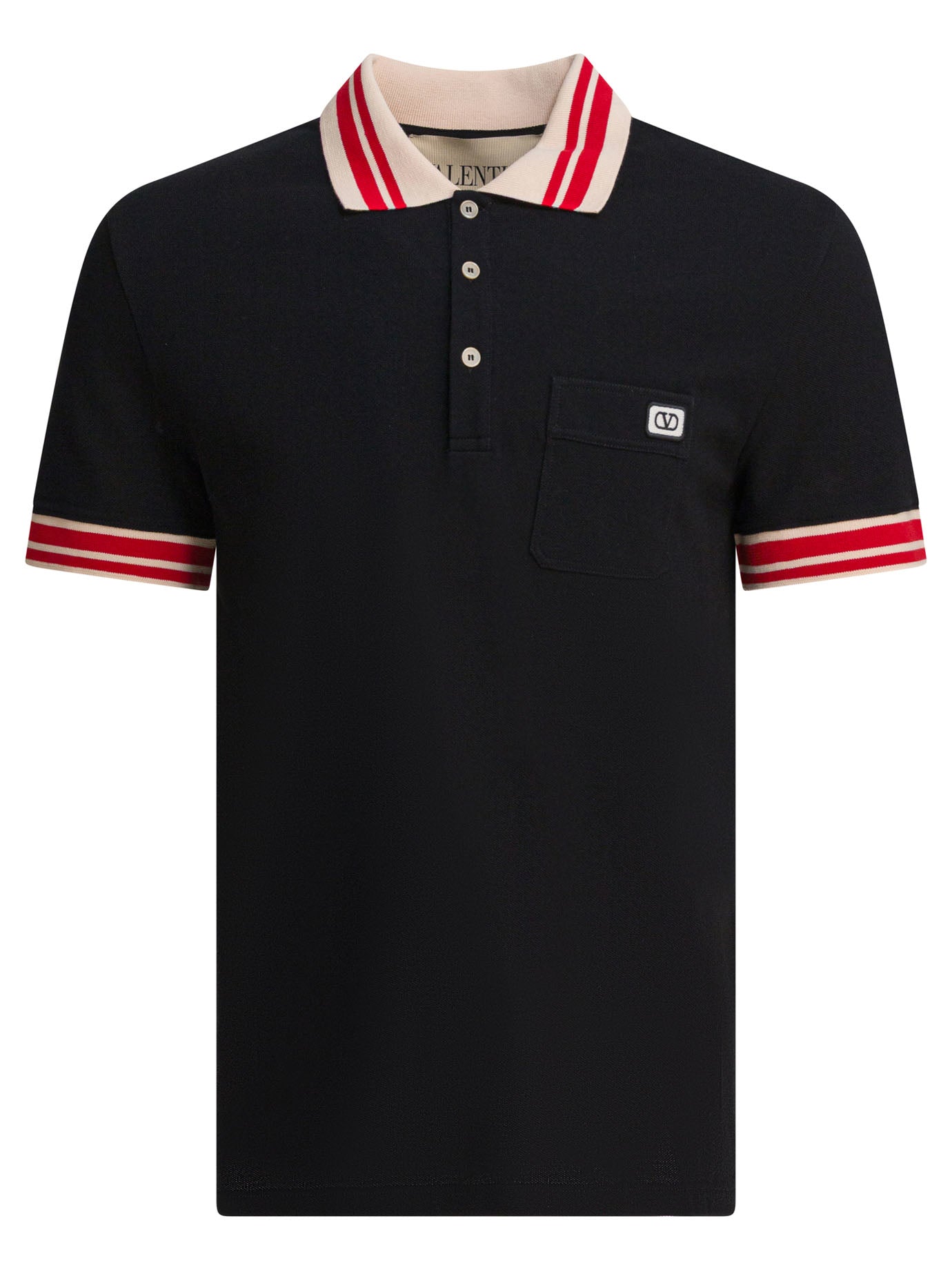 VALENTINO Premium Cotton Polo Shirt for Men - FW25 Collection