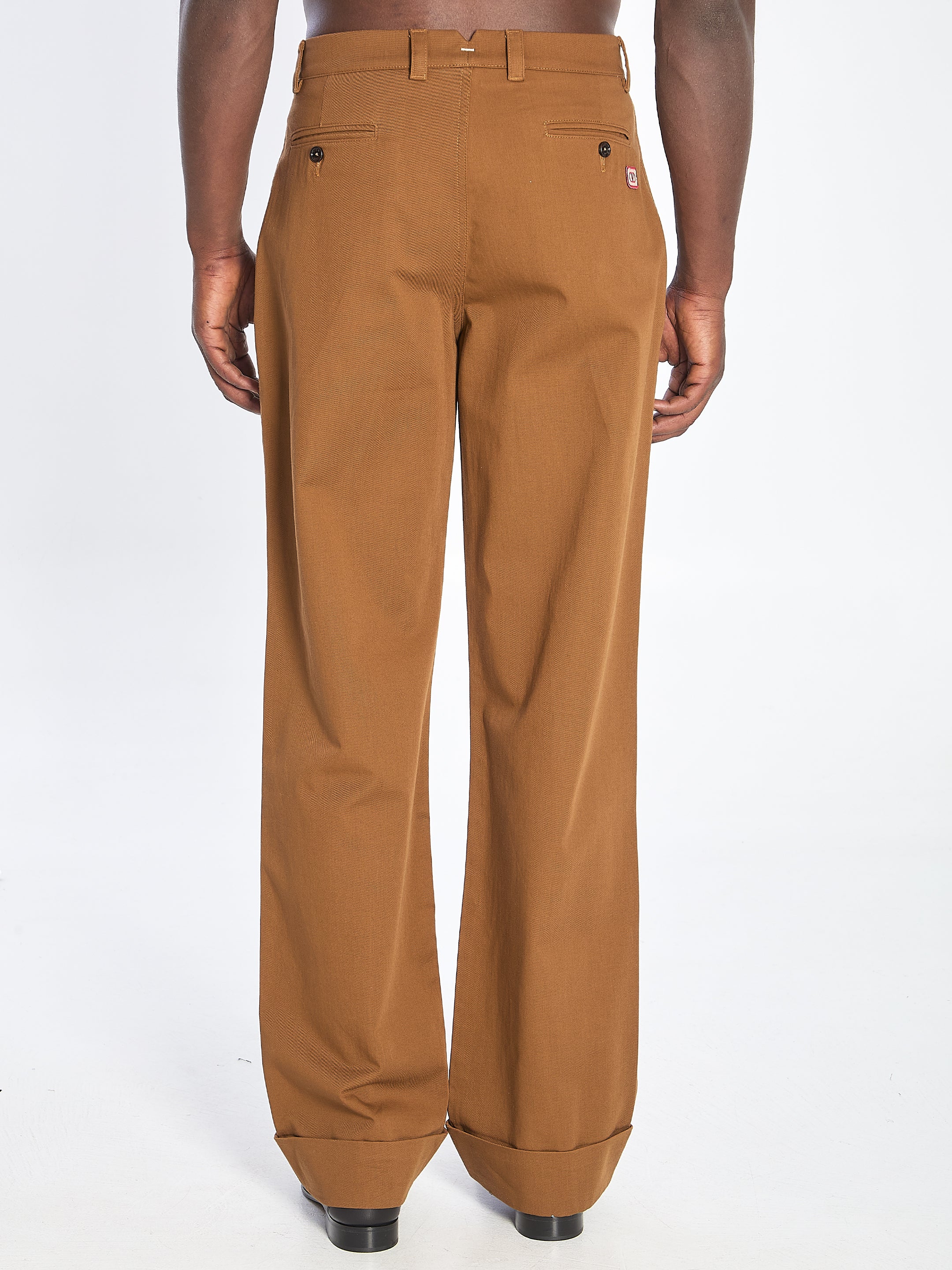 VALENTINO GARAVANI Cotton Gabardine Trousers - Regular Fit 48