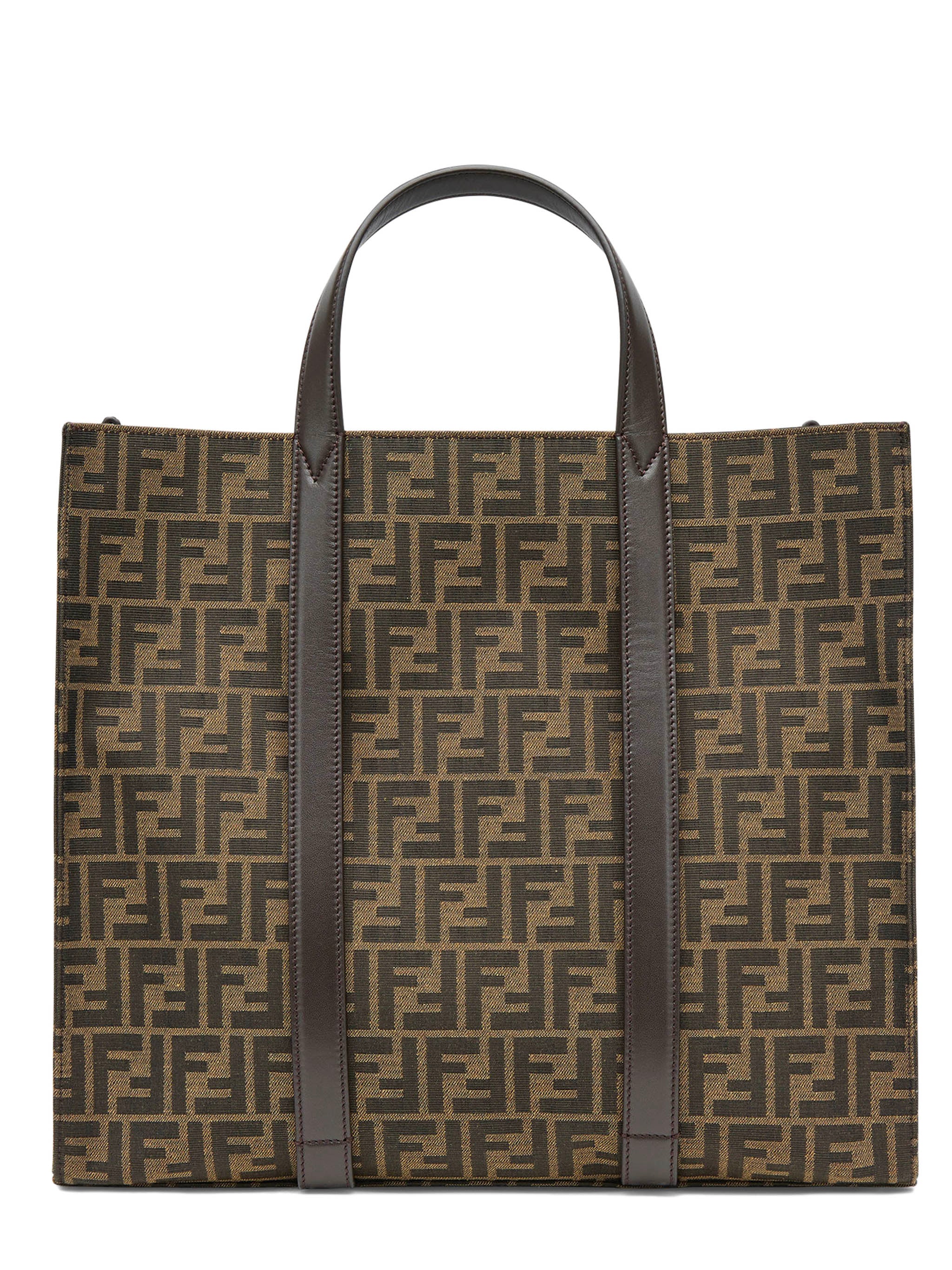 FENDI FF Jacquard Shopper Bag - Height 35 cm