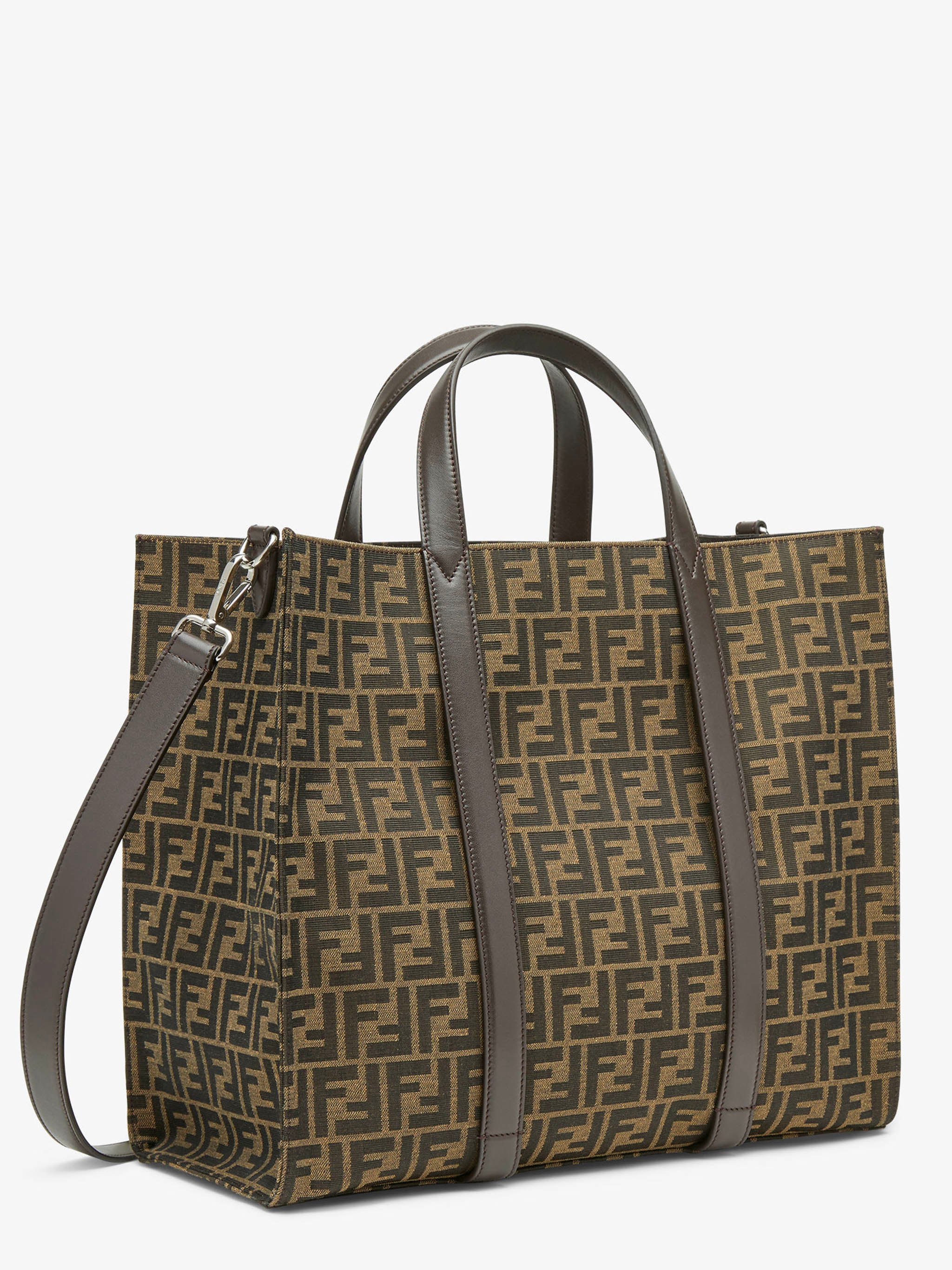 FENDI FF Jacquard Shopper Bag - Height 35 cm