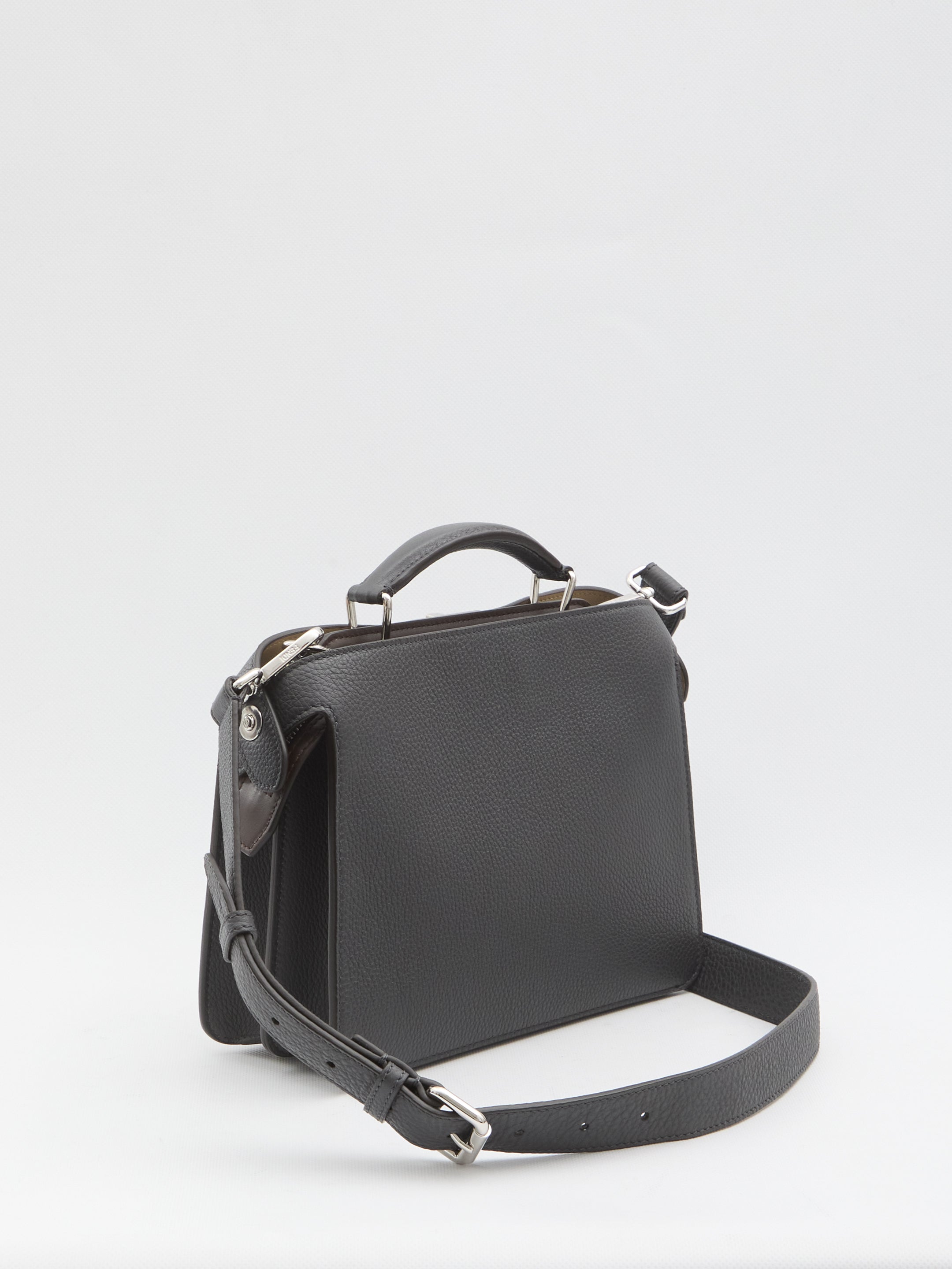 FENDI Mini Handbag with Fixed Top Handle and Adjustable Strap
