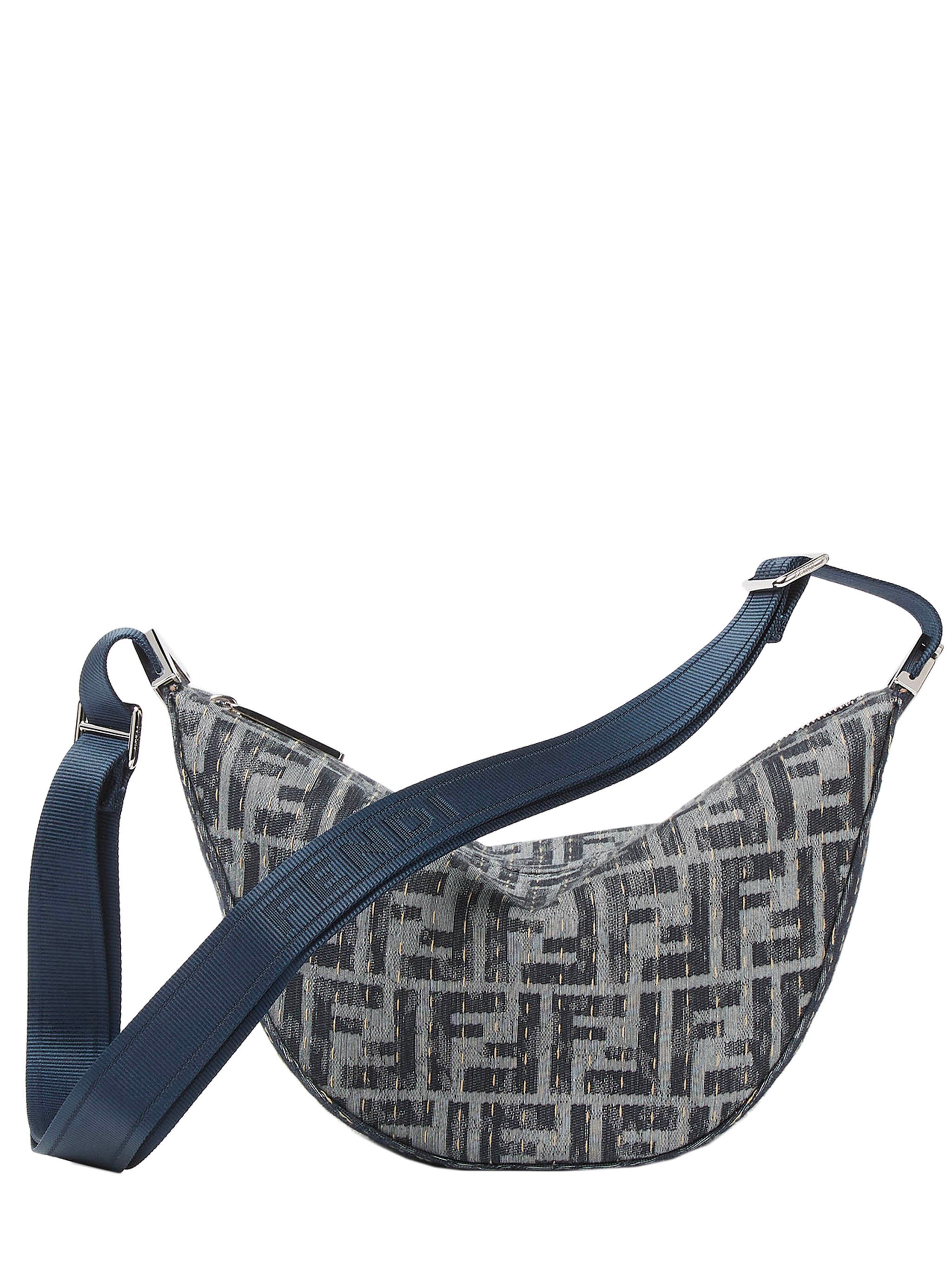 FENDI Mini Denim-Look Small Crossbody Bag