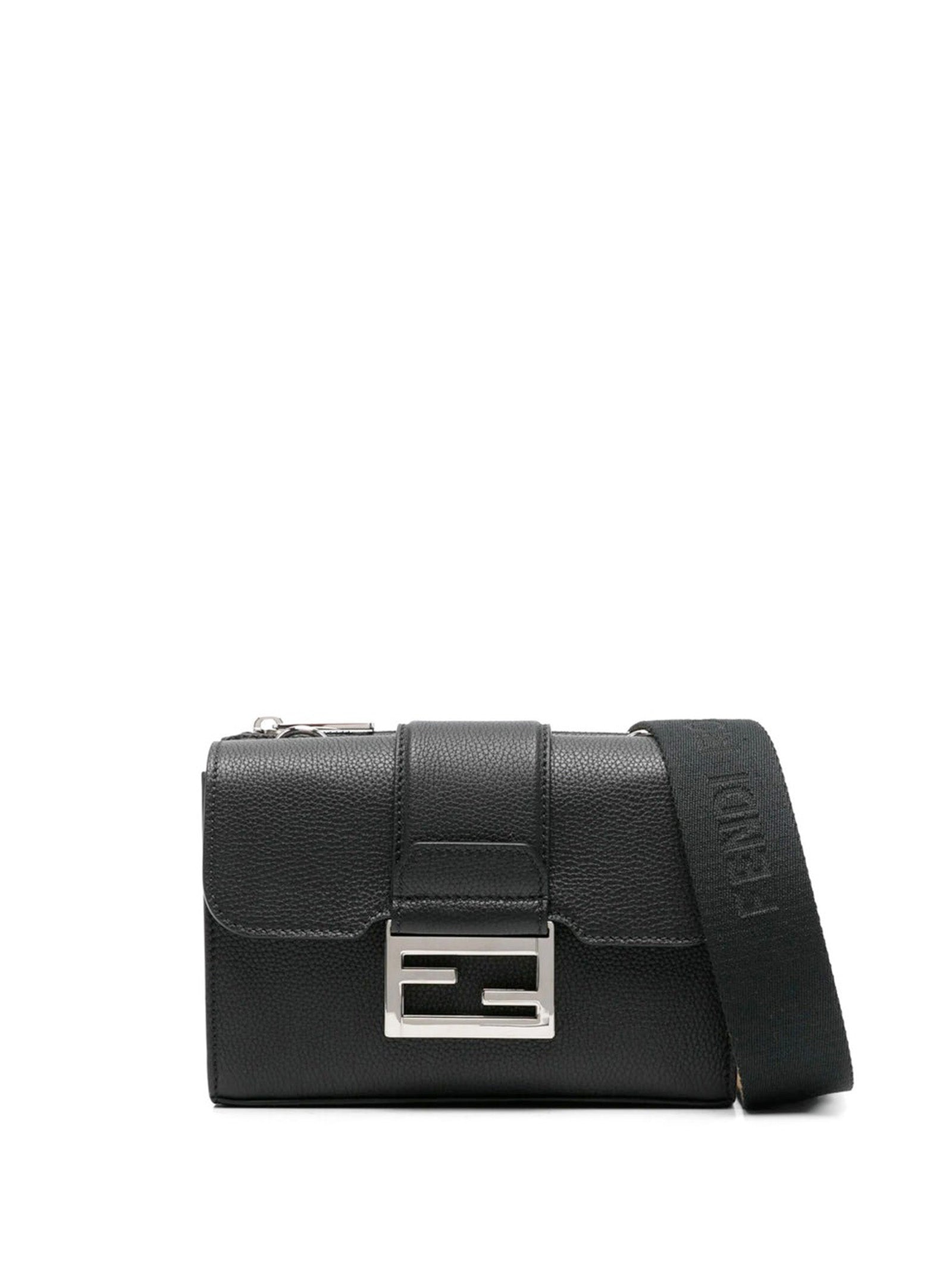 FENDI 100% Leather Handbag for Men - SS25 Collection