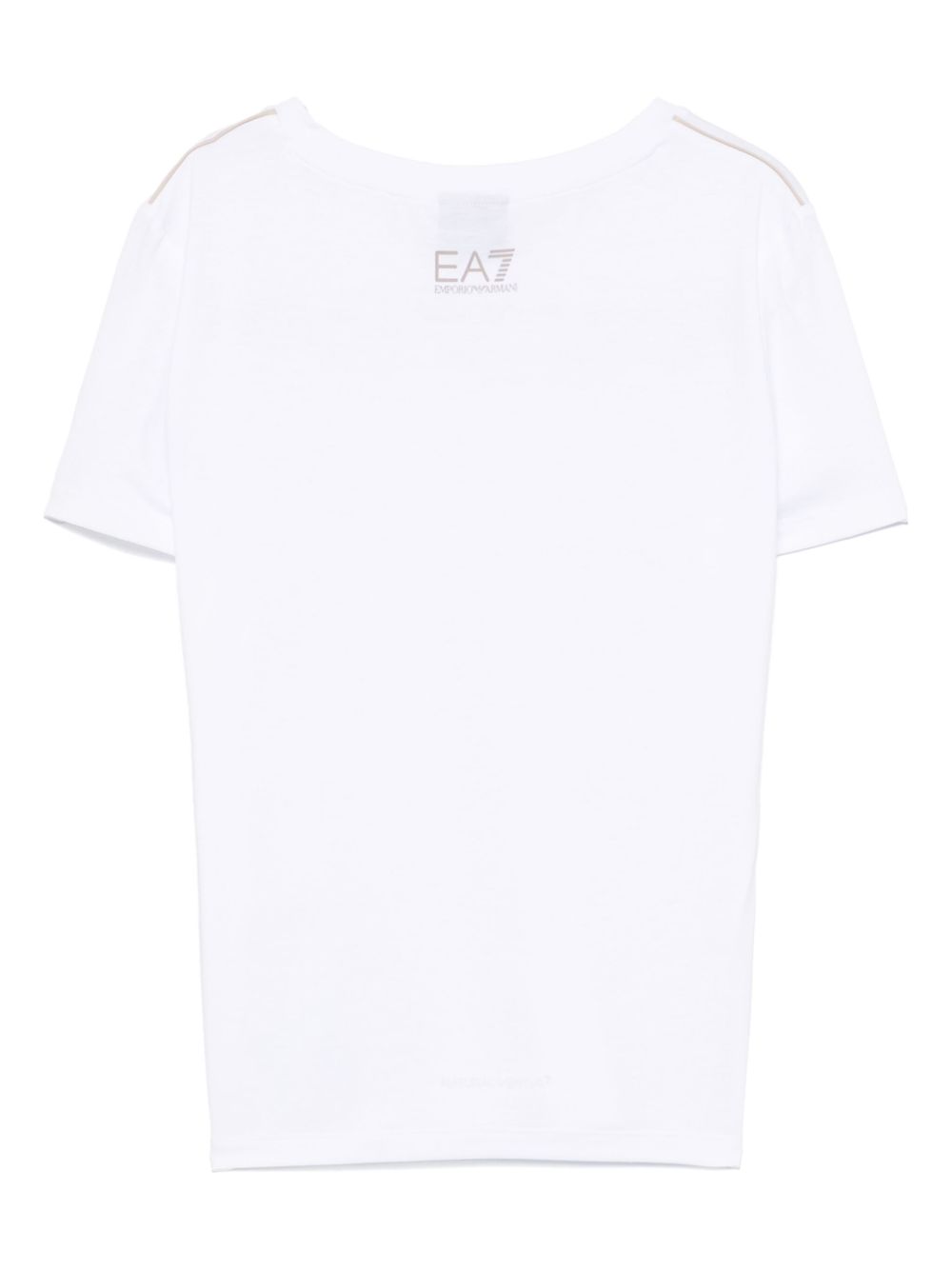 EA7 Women's Polyester Blend Crew Neck T-Shirt