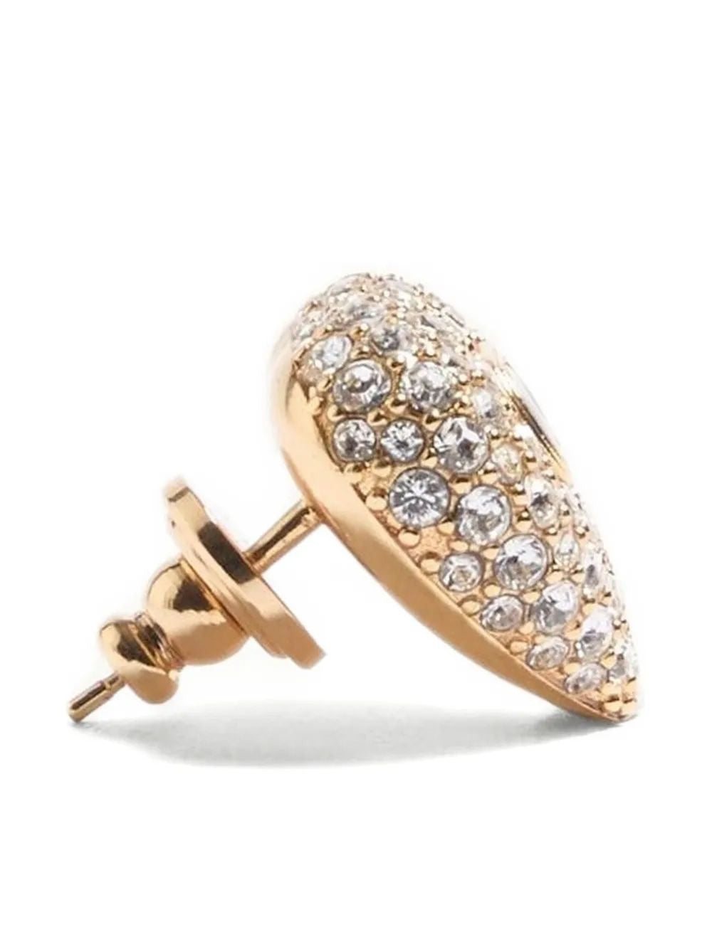 VALENTINO GARAVANI Heart-Shaped Crystal-Embellished Earrings