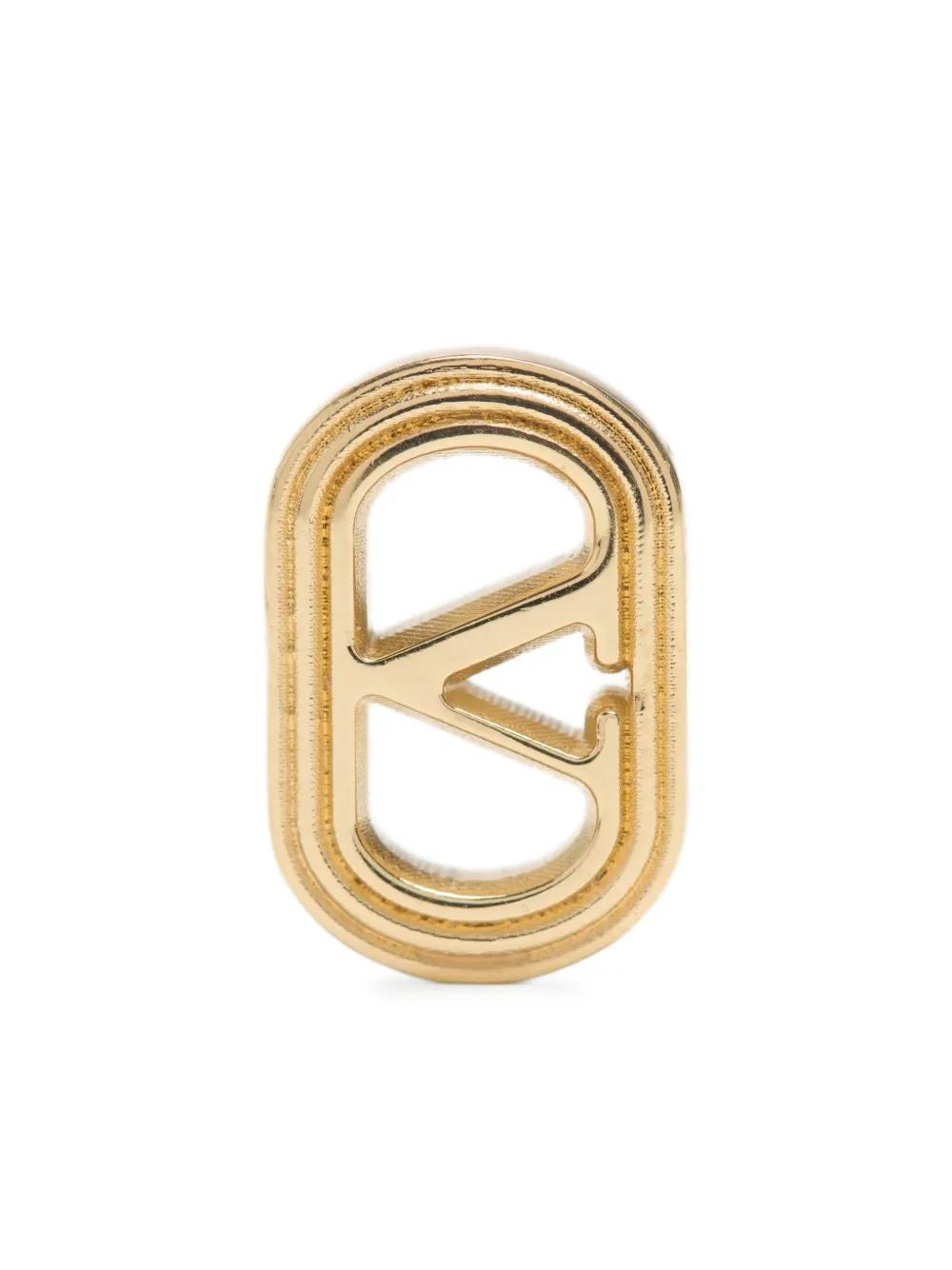 VALENTINO Oval Earrings with Signature Logo