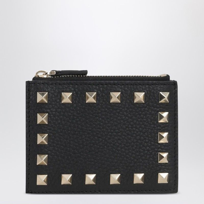 VALENTINO GARAVANI Mini Zipped Card Holder with Stud Details