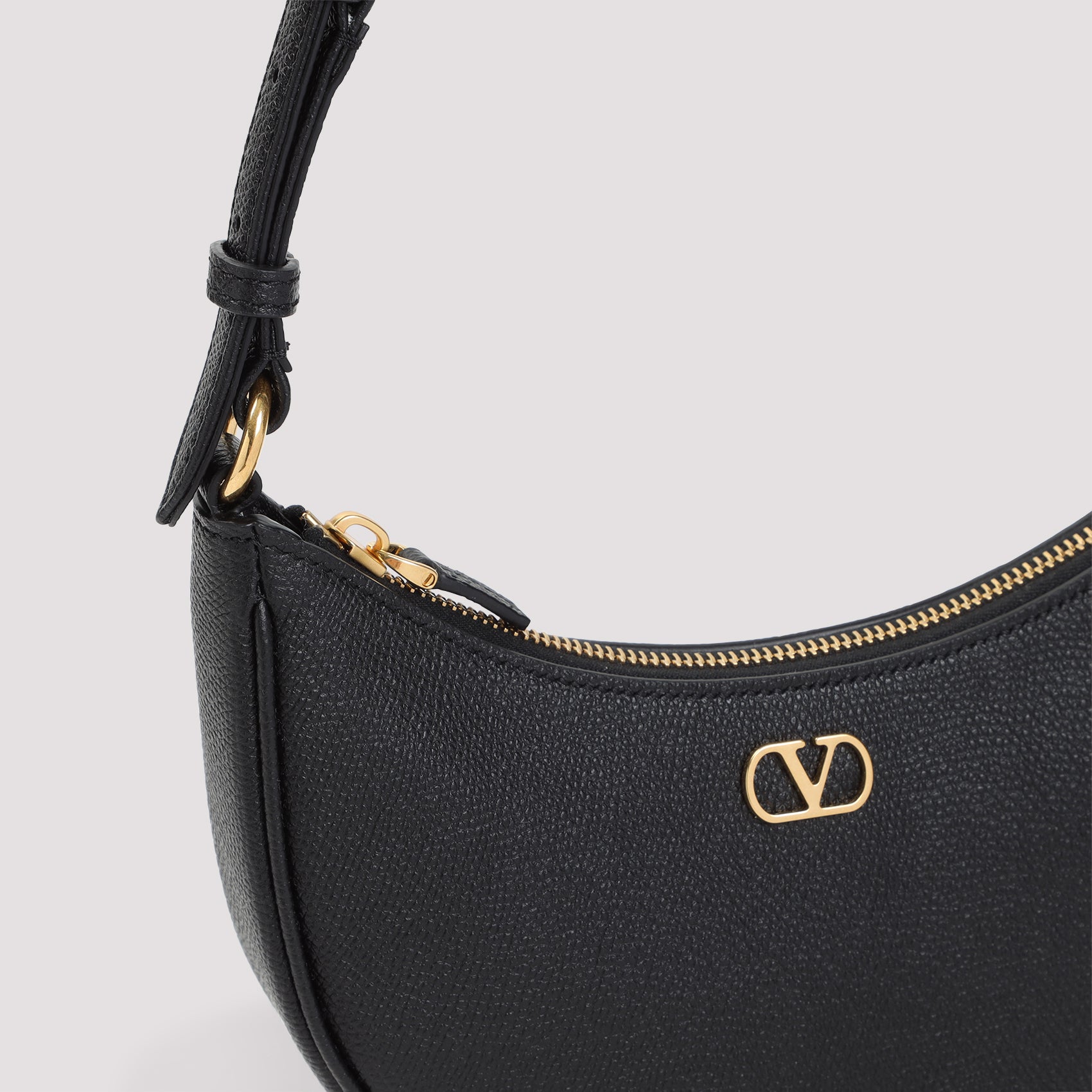VALENTINO GARAVANI Mini Hobo Handbag - V Logo Signature
