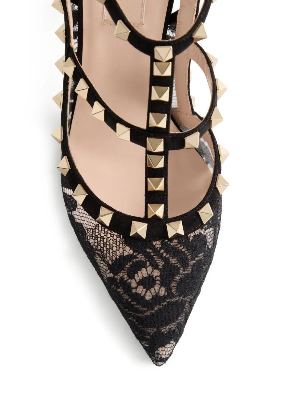 VALENTINO 100MM Rockstud Lace Pumps