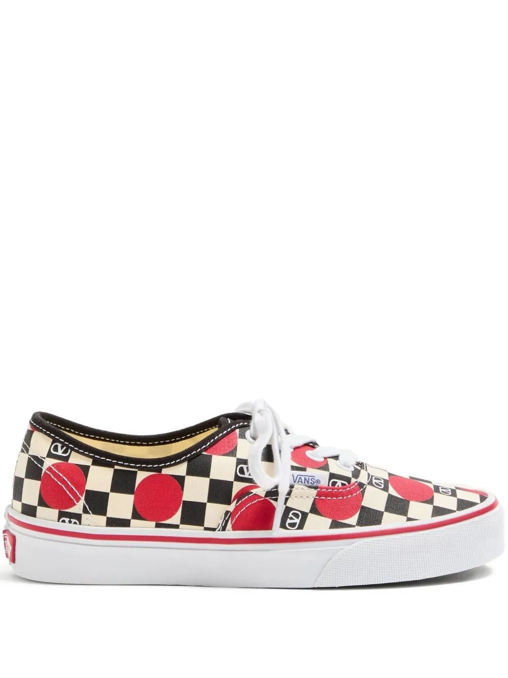 VALENTINO Big Dot Logo Check Sneakers for Women
