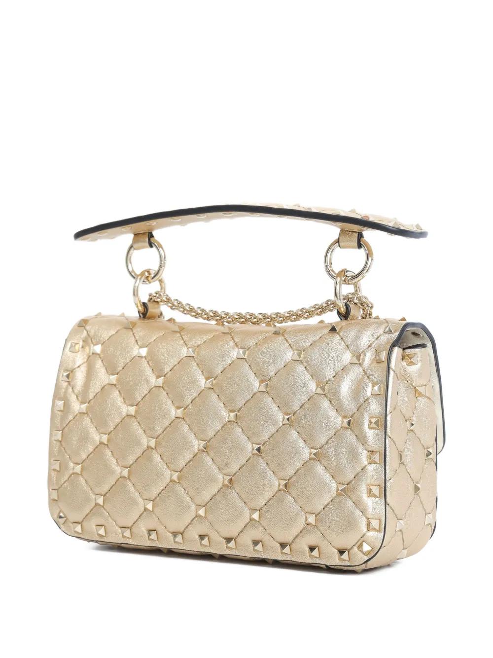VALENTINO GARAVANI Mini Quilted Spike Handbag with Chain