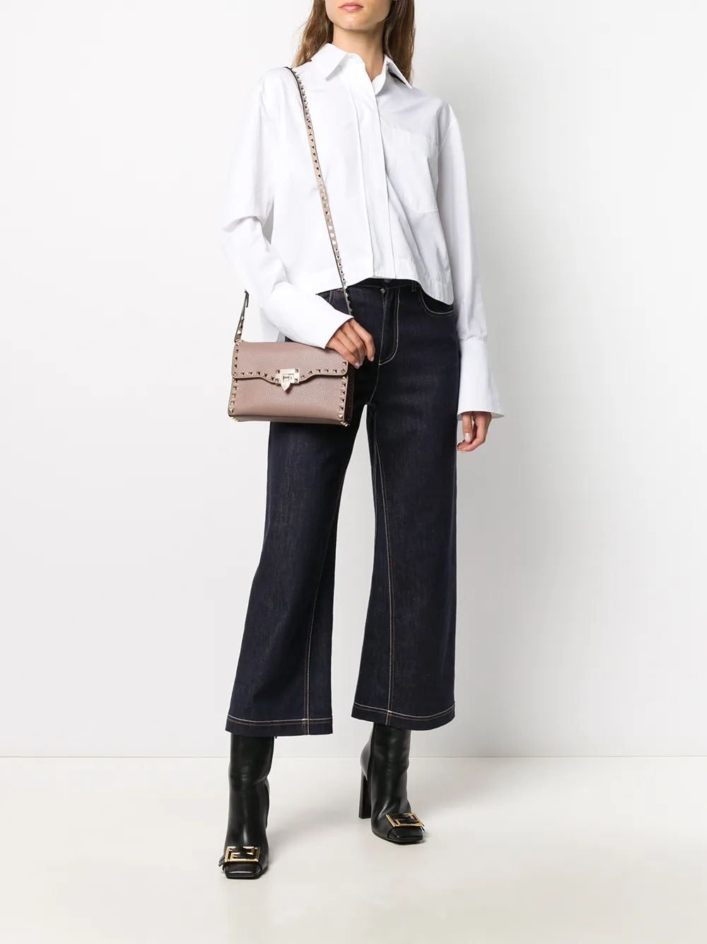 VALENTINO Mini Shoulder Handbag with Rockstud Details