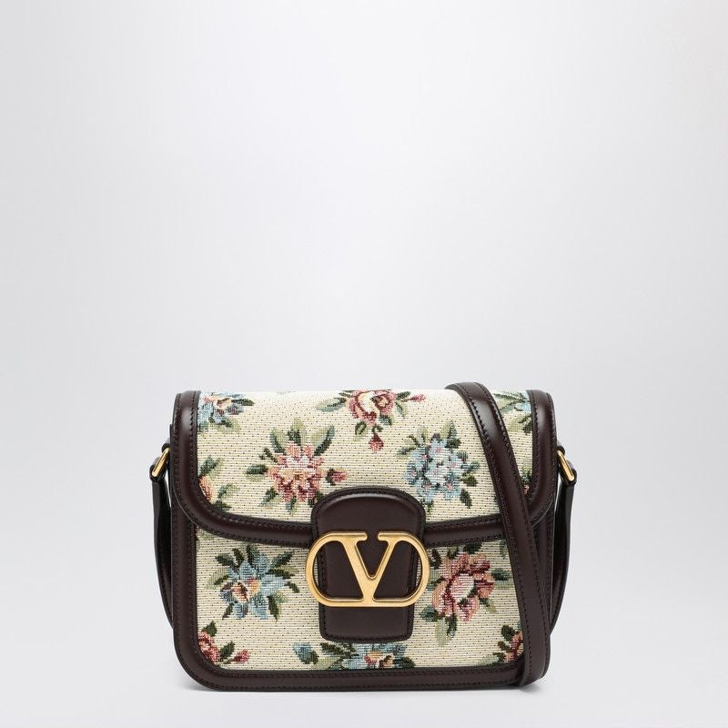 VALENTINO GARAVANI Mini Floral Jacquard Crossbody Handbag