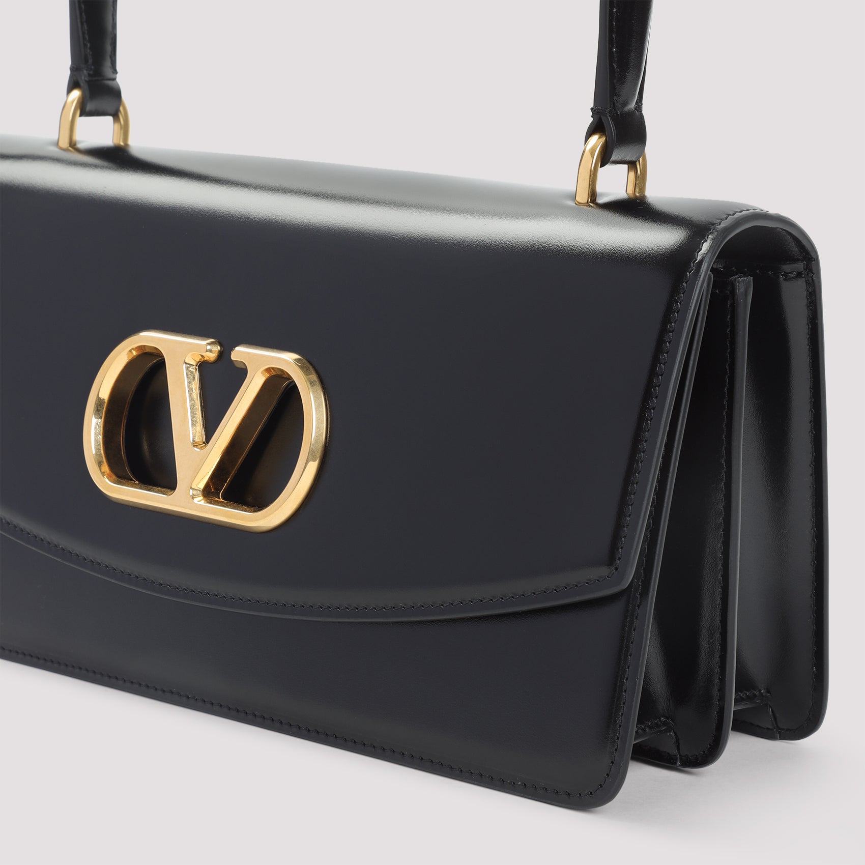 VALENTINO GARAVANI Leather Vain Shoulder Handbag