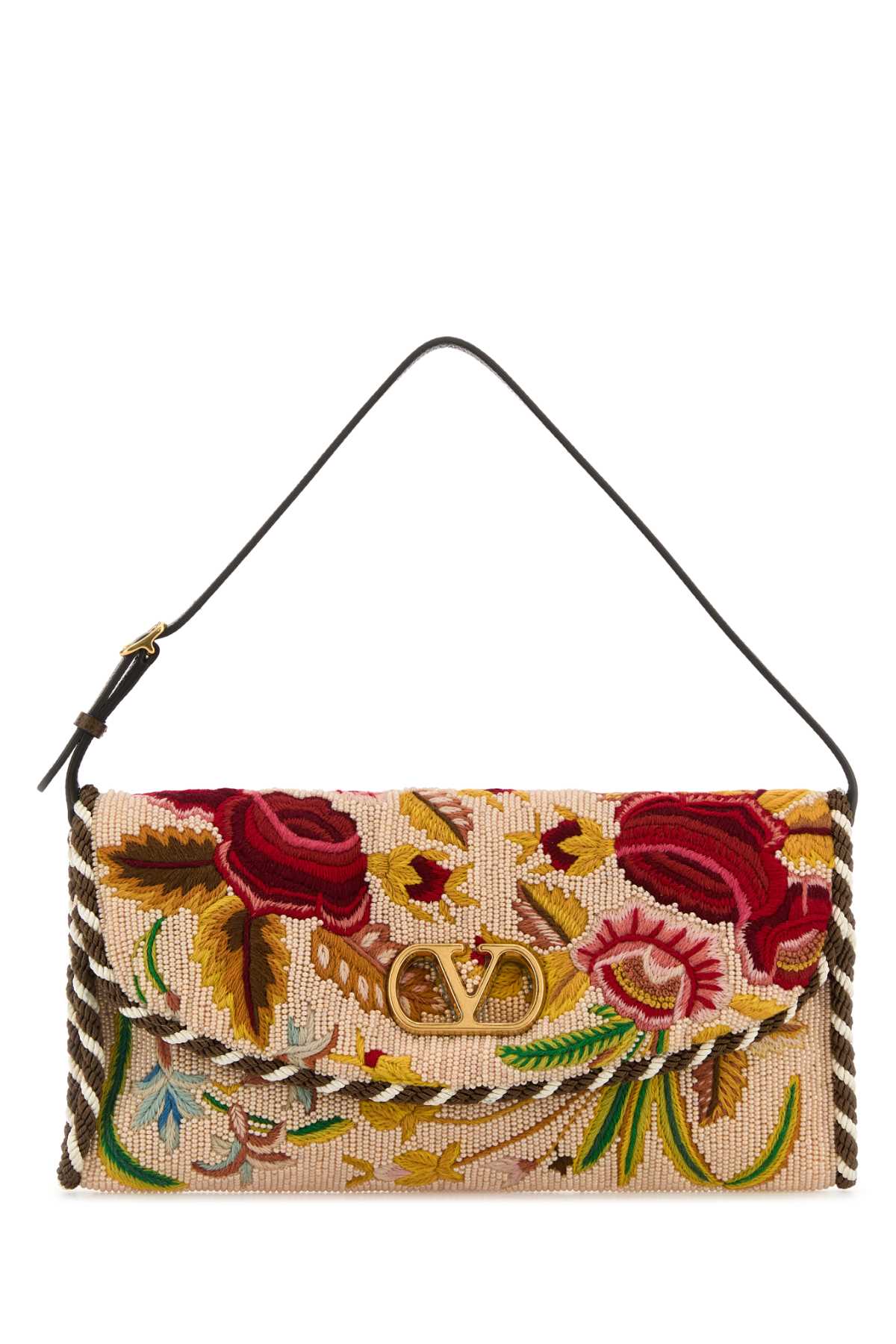 VALENTINO GARAVANI Embellished Fabric Vain Soft Mini Shoulder Handbag