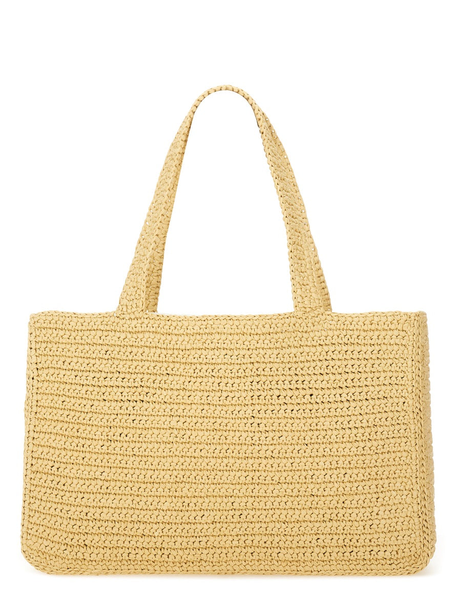 VALENTINO GARAVANI Large Raffia Viva Superstar Shopping Handbag