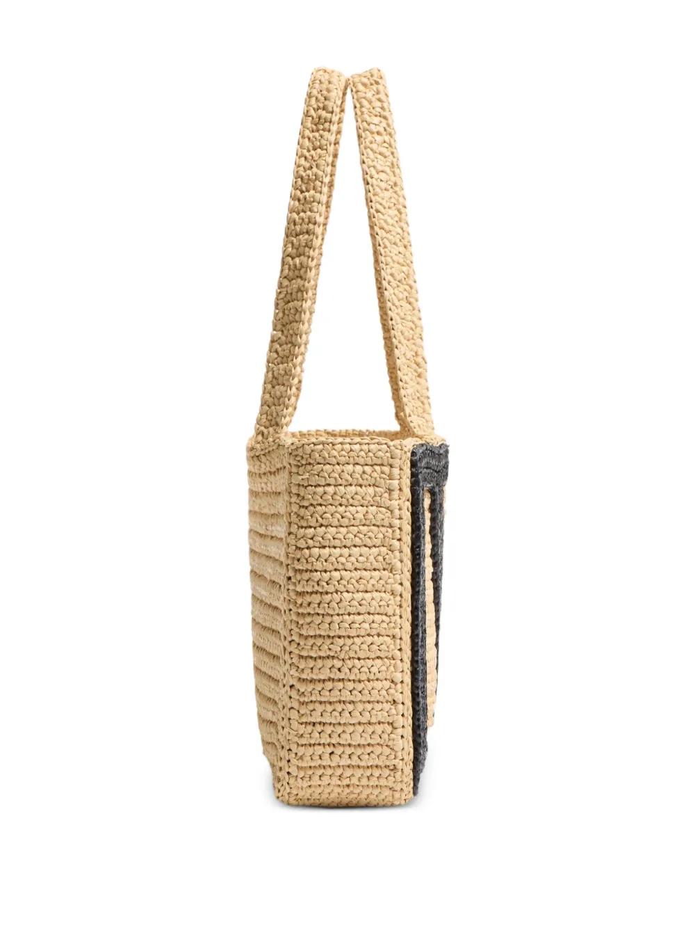 VALENTINO GARAVANI Medium Viva Superstar Raffia Shopping Handbag