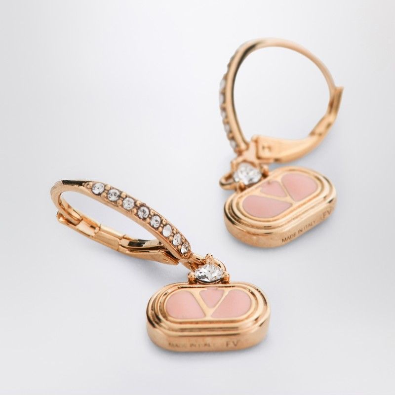 VALENTINO GARAVANI Oval Swarovski Crystal Earrings