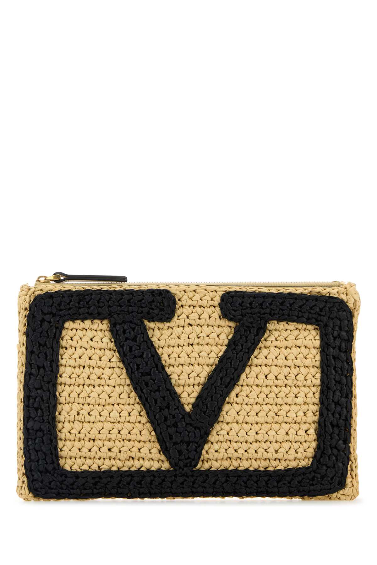 VALENTINO GARAVANI Viva Superstar Mini Raffia Clutch