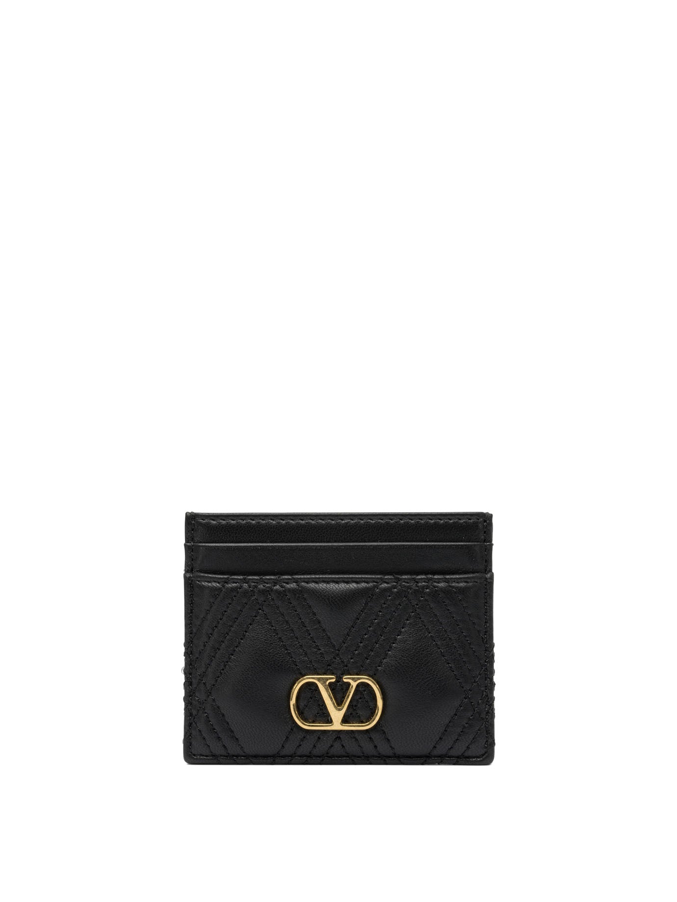 VALENTINO GARAVANI Mini Diamond Quilted Card Holder
