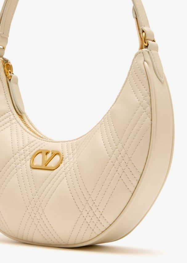 VALENTINO Mini Hobo Handbag - Quilt Design