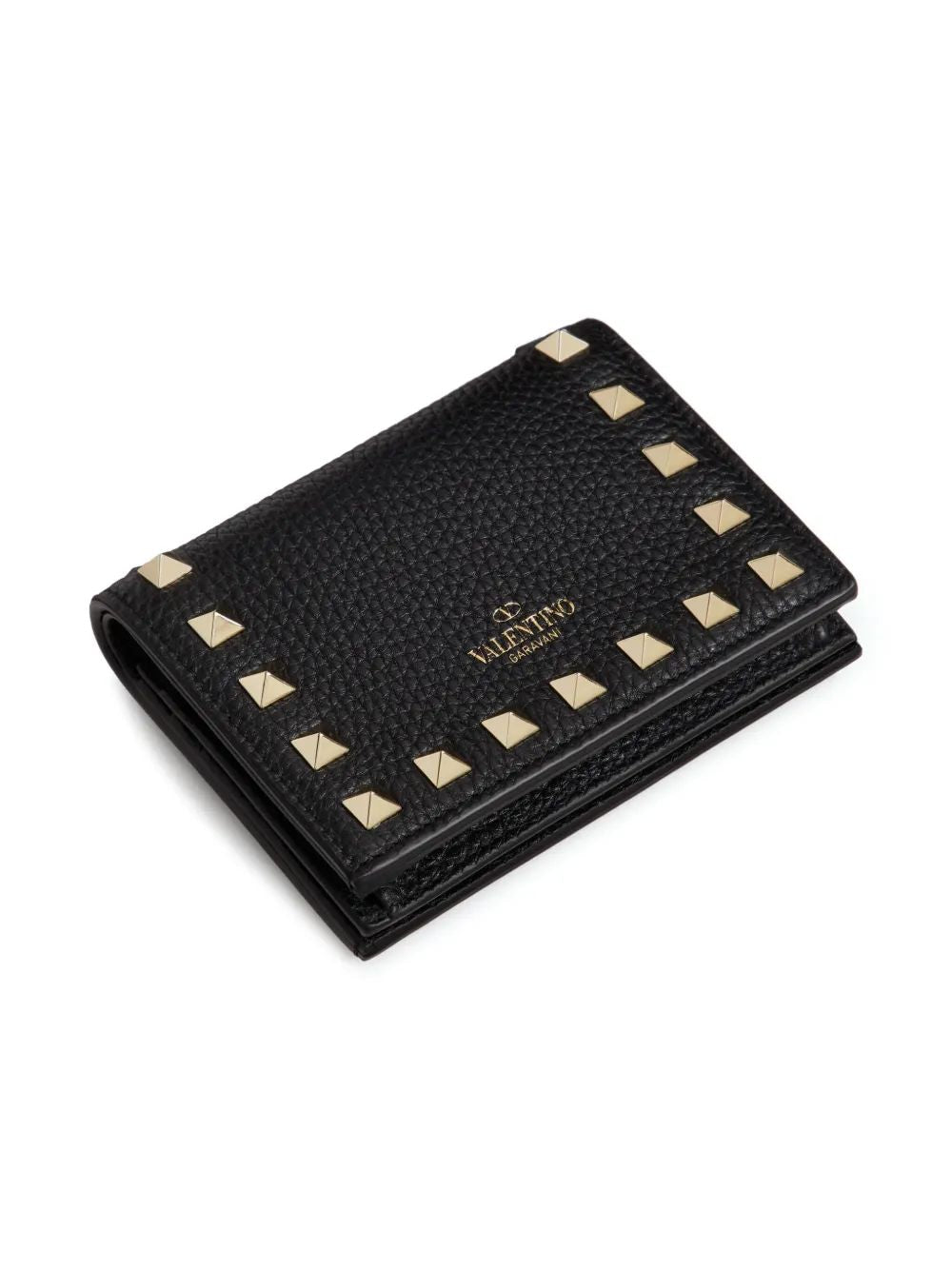 VALENTINO GARAVANI Rockstud Mini Bi-Fold Wallet - 11.5x8.5x2.5 cm